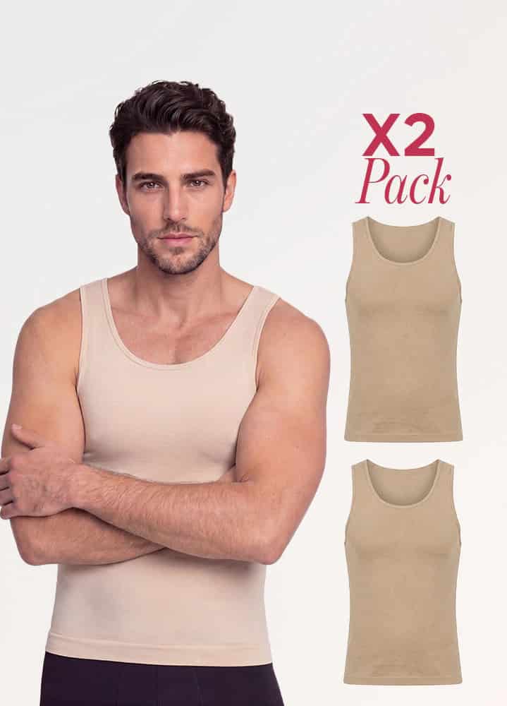 Camiseta Moldeadora Hombre: Abdomen y Espalda | Salome 9001 2 Pack | Ant SEM-123 - miniatura 2