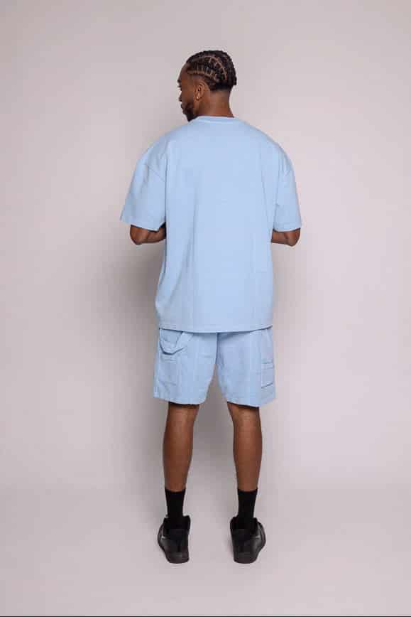 Set Oversized y Bermuda-Azul - miniatura 3