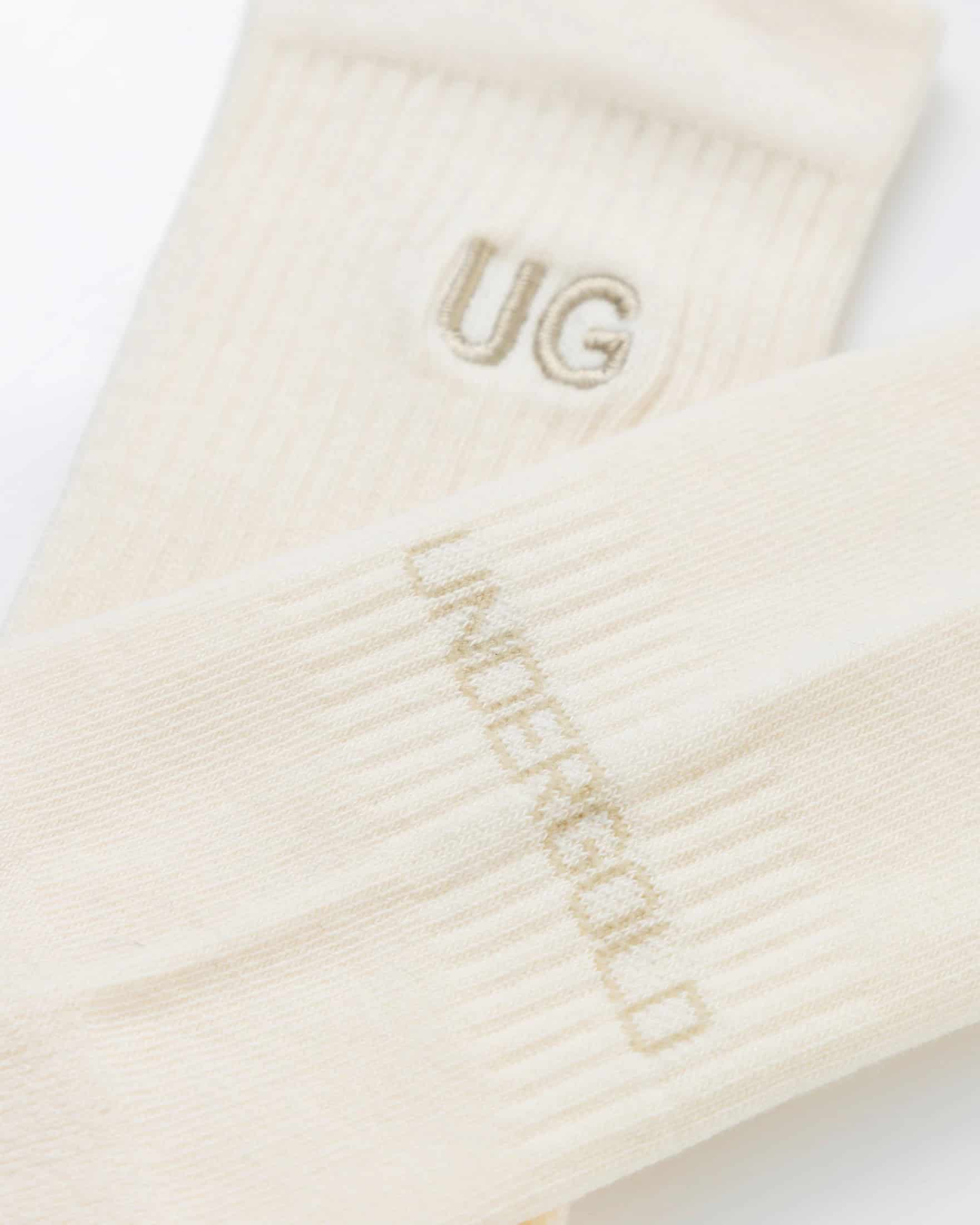 Basics Embroidered UG Socks Cream - miniatura 4
