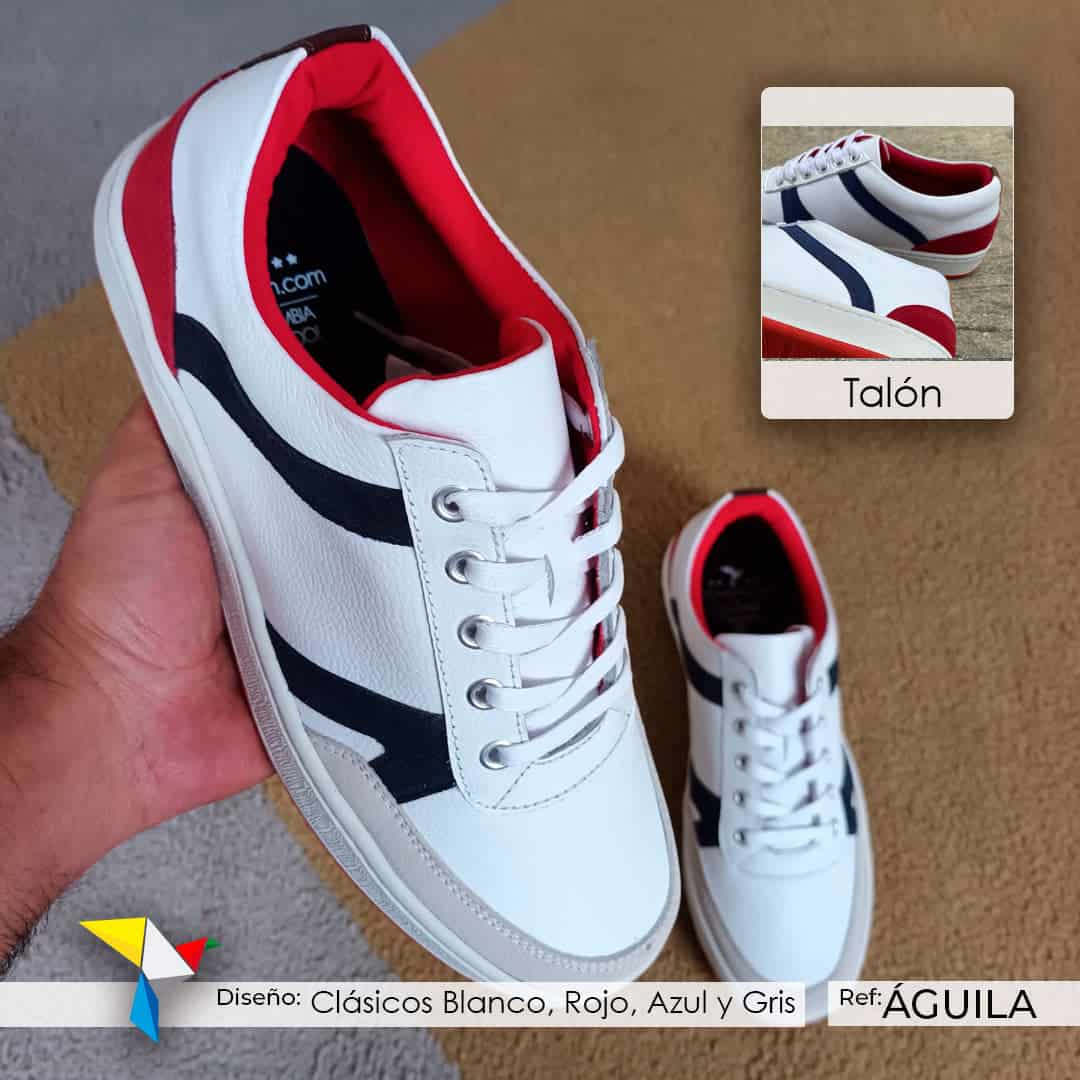Clásicos Blanco, Rojo, Azul y Gris – Tenis ÁGUILA - miniatura 2