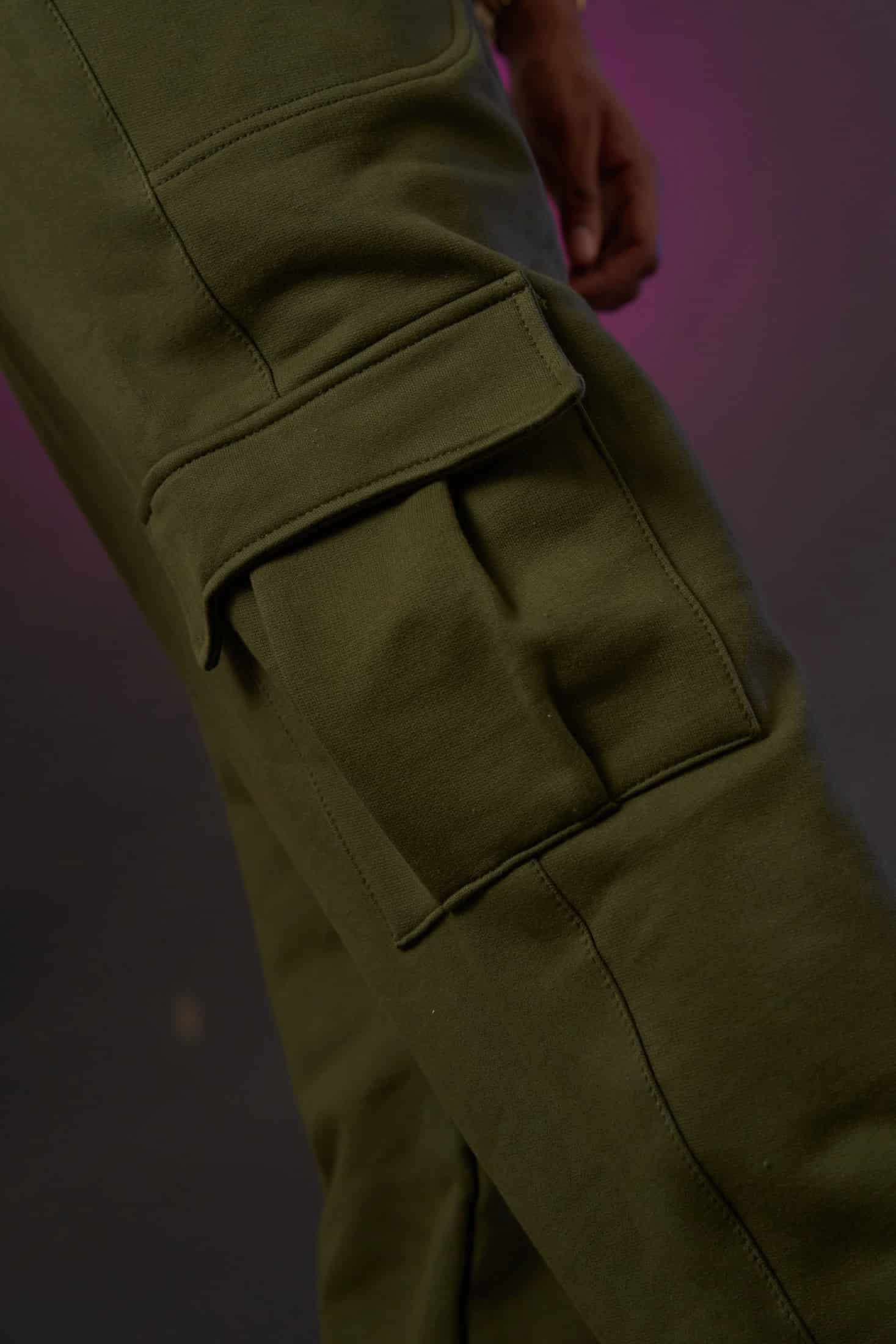 Sweet pant Cargo Verde militar 80’s 400 gramos - miniatura 3