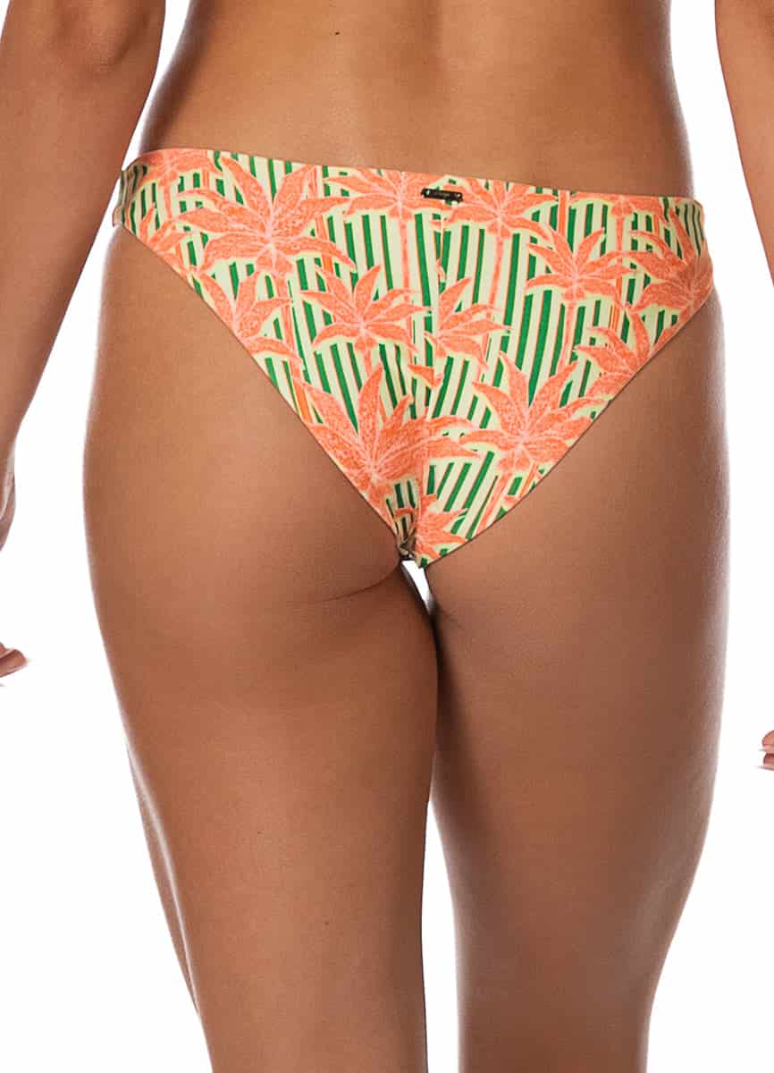 Maaji Blooming Stripes Iconic Low Rise Thin Side Bikini Bottom - miniatura 3