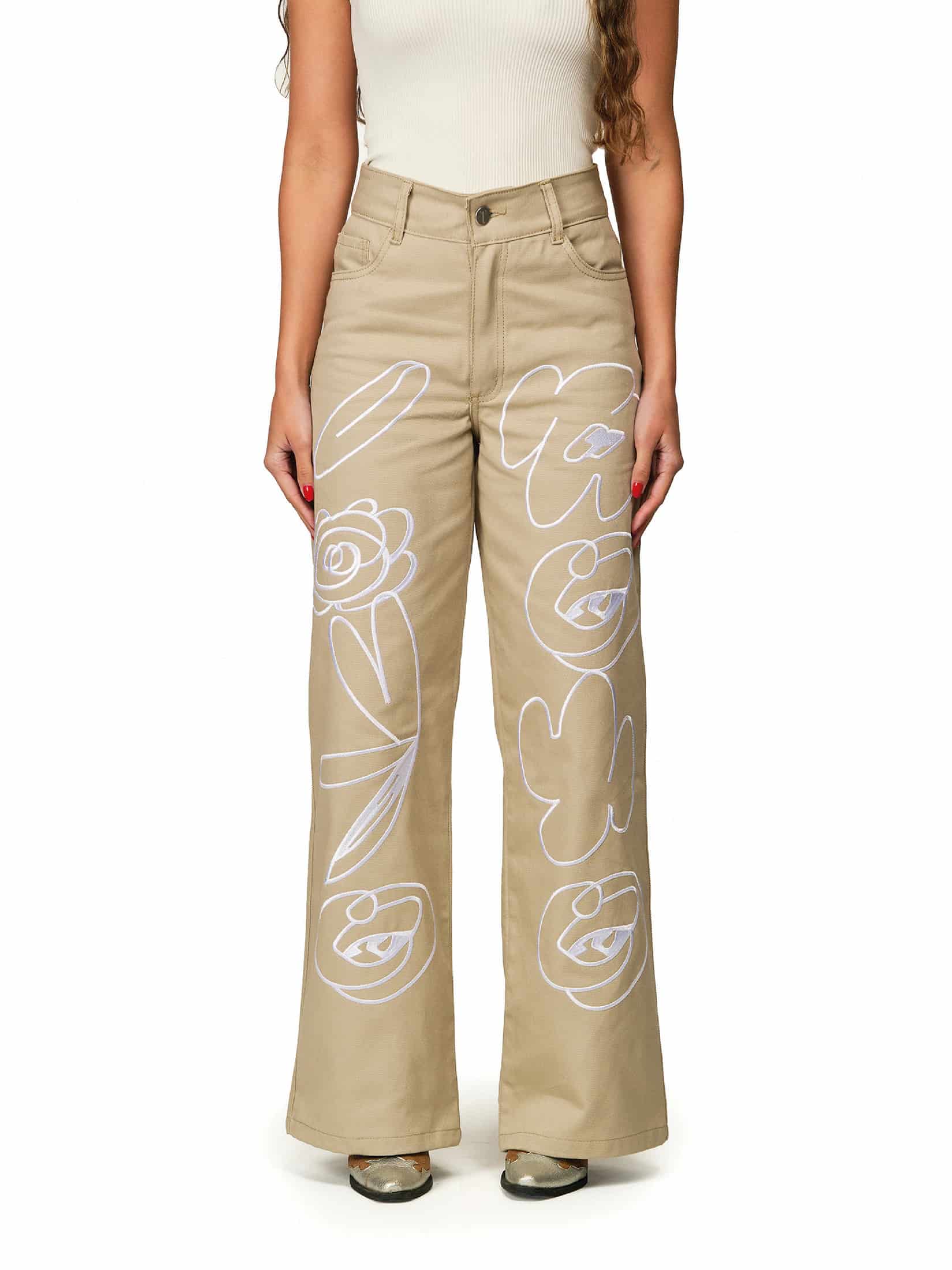 Pantalon Beige Recuerdo - miniatura 1