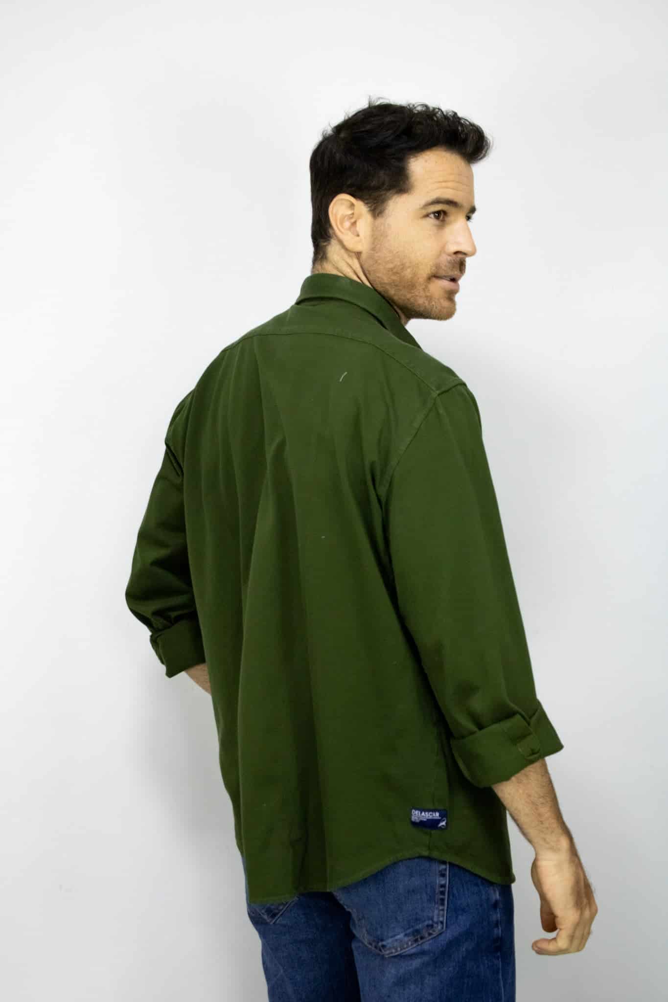 SOBRECAMISA  MANGA LARGA VERDE PARA HOMBRE - miniatura 3