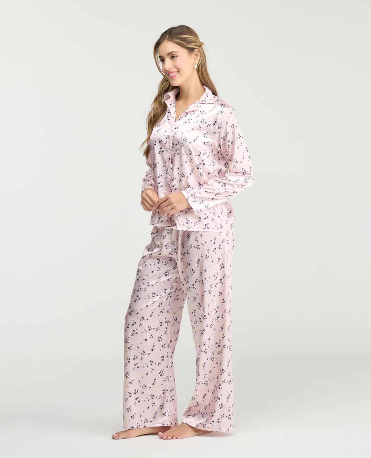 Pijama de Pantalón | Botones Frontales | Pretina Elástica - miniatura 2