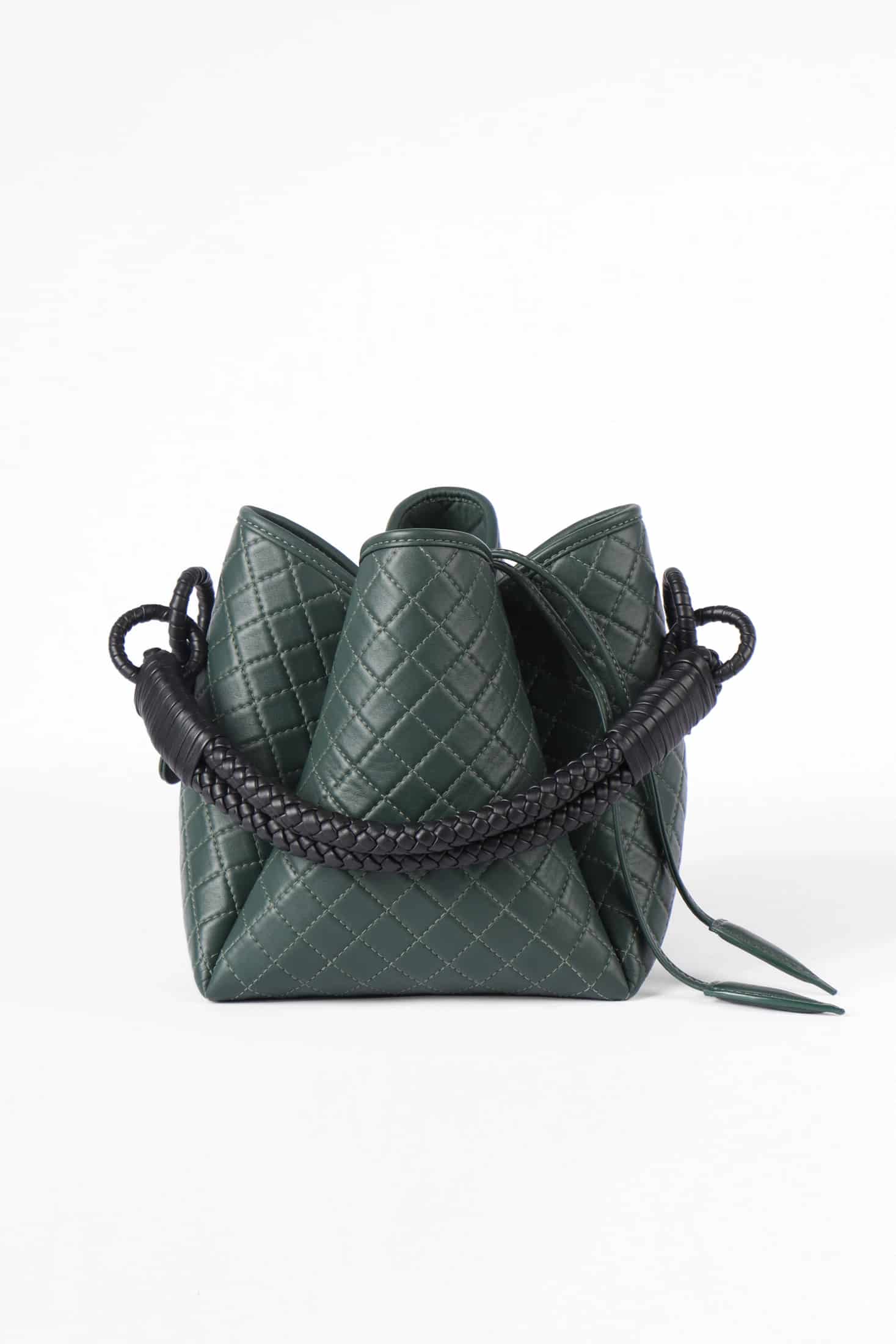 Tulip Bucket Bag, Green & Black - miniatura 1
