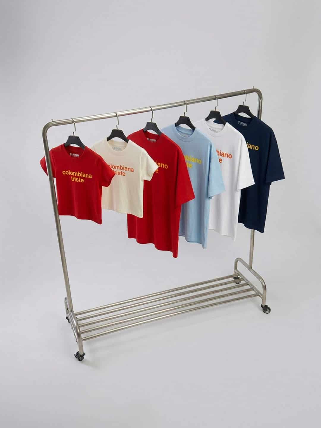 Baby tee colombiana blanco/azul - miniatura 4