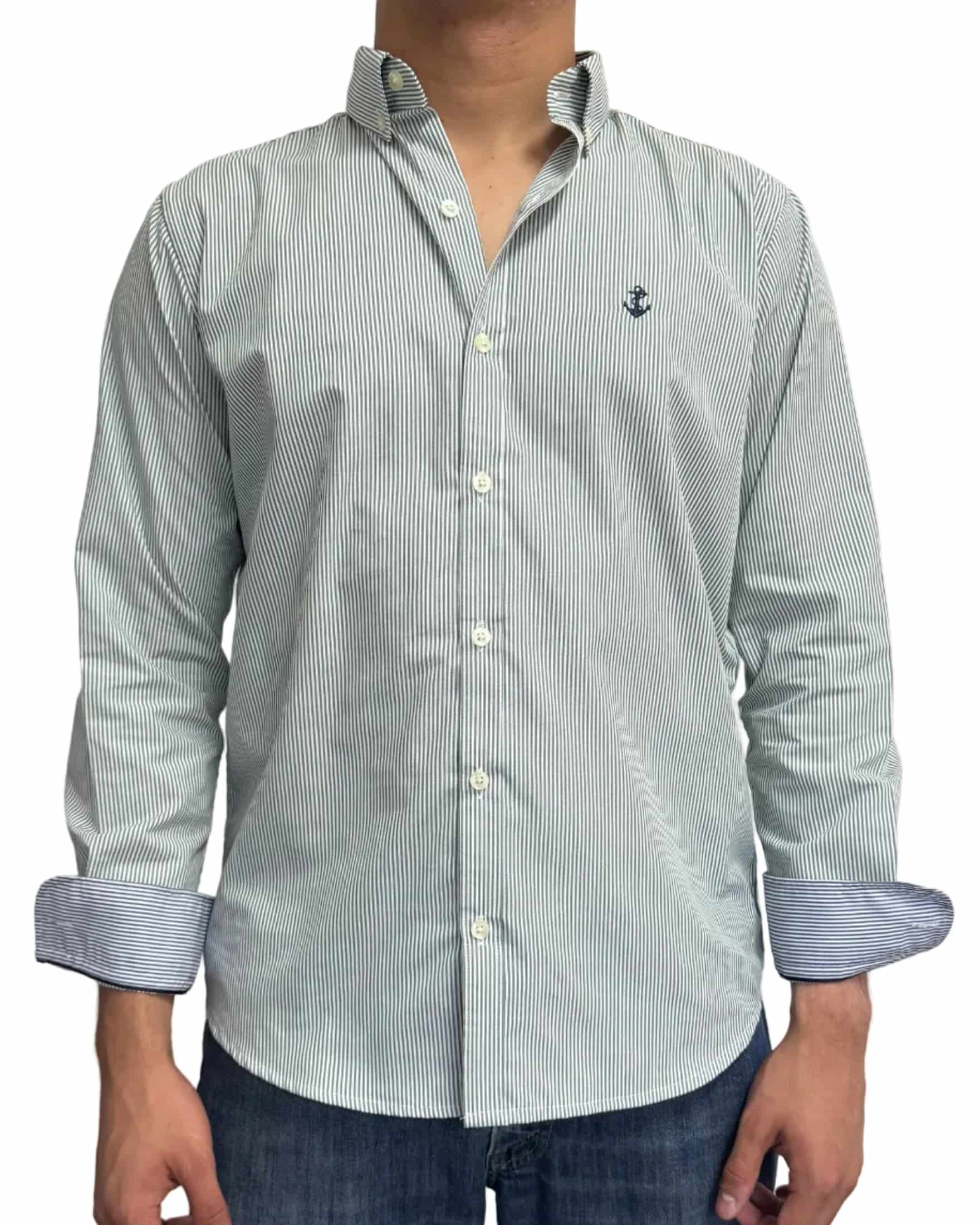 Camisa Rayas Verde - miniatura 3