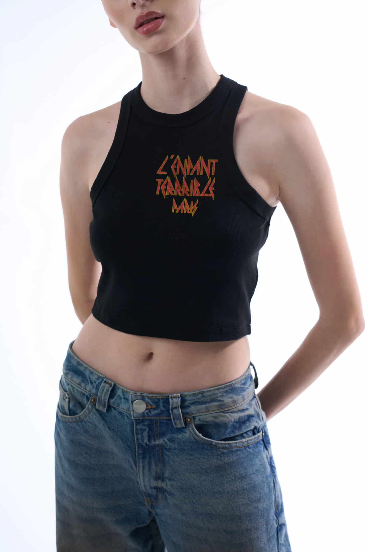 L'ENFANT BLACK WOMEN TANK TOP - miniatura 5