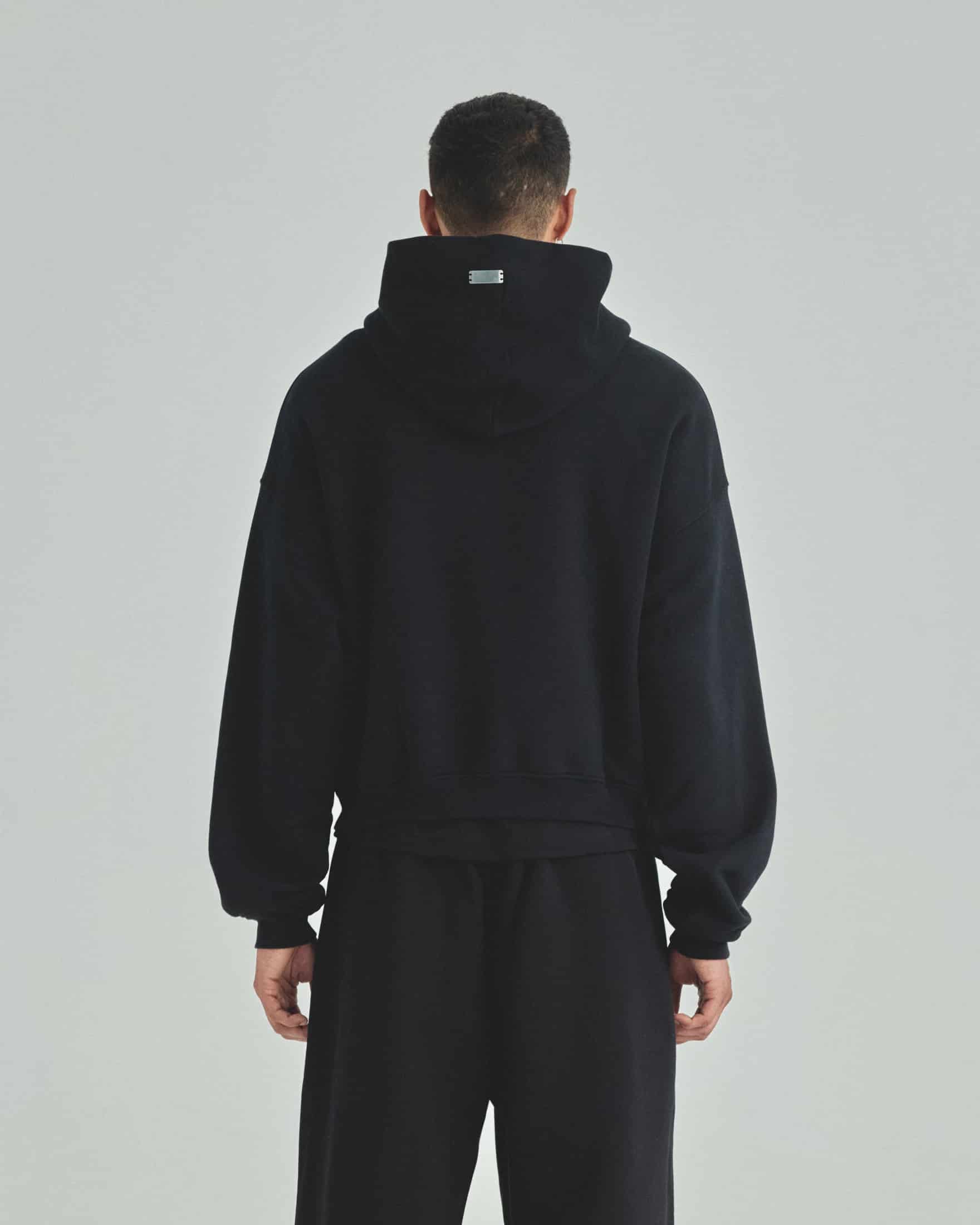 Blanks Boxy Fit Hoodie Black - miniatura 4
