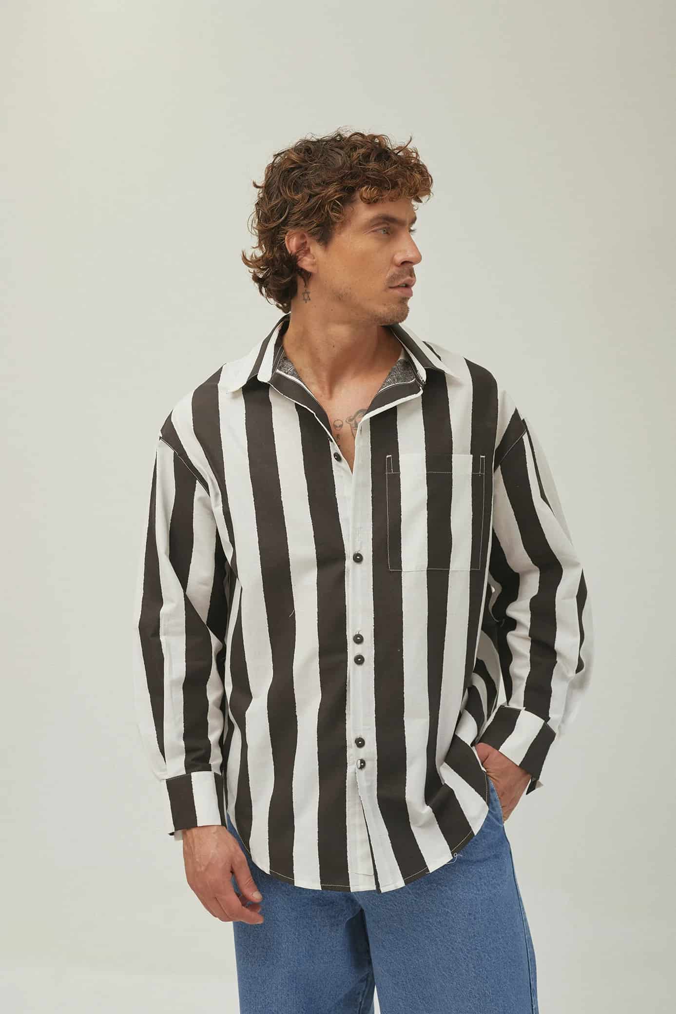 Camisera Over Rayas - miniatura 7