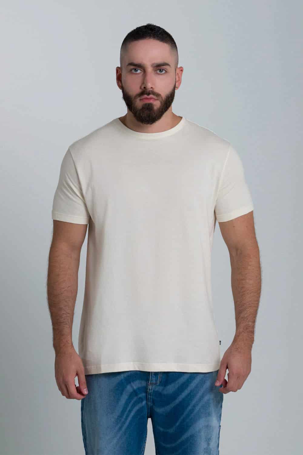 CAMISETA ESTAMPADO LOCALIZADO COLOR IVORY - miniatura 1