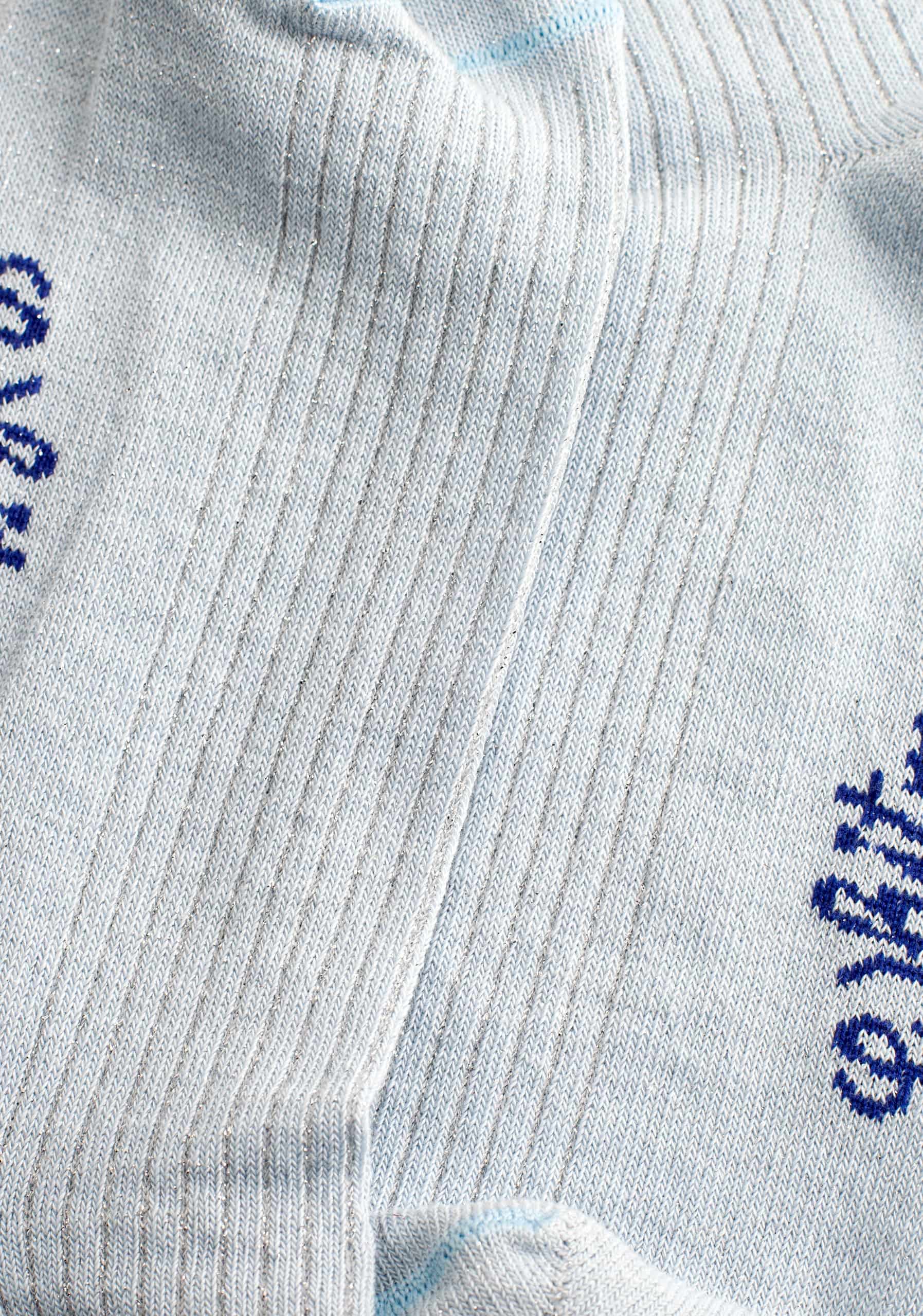 Medias M Formal Unicolor Lurex Azul Claro - miniatura 2