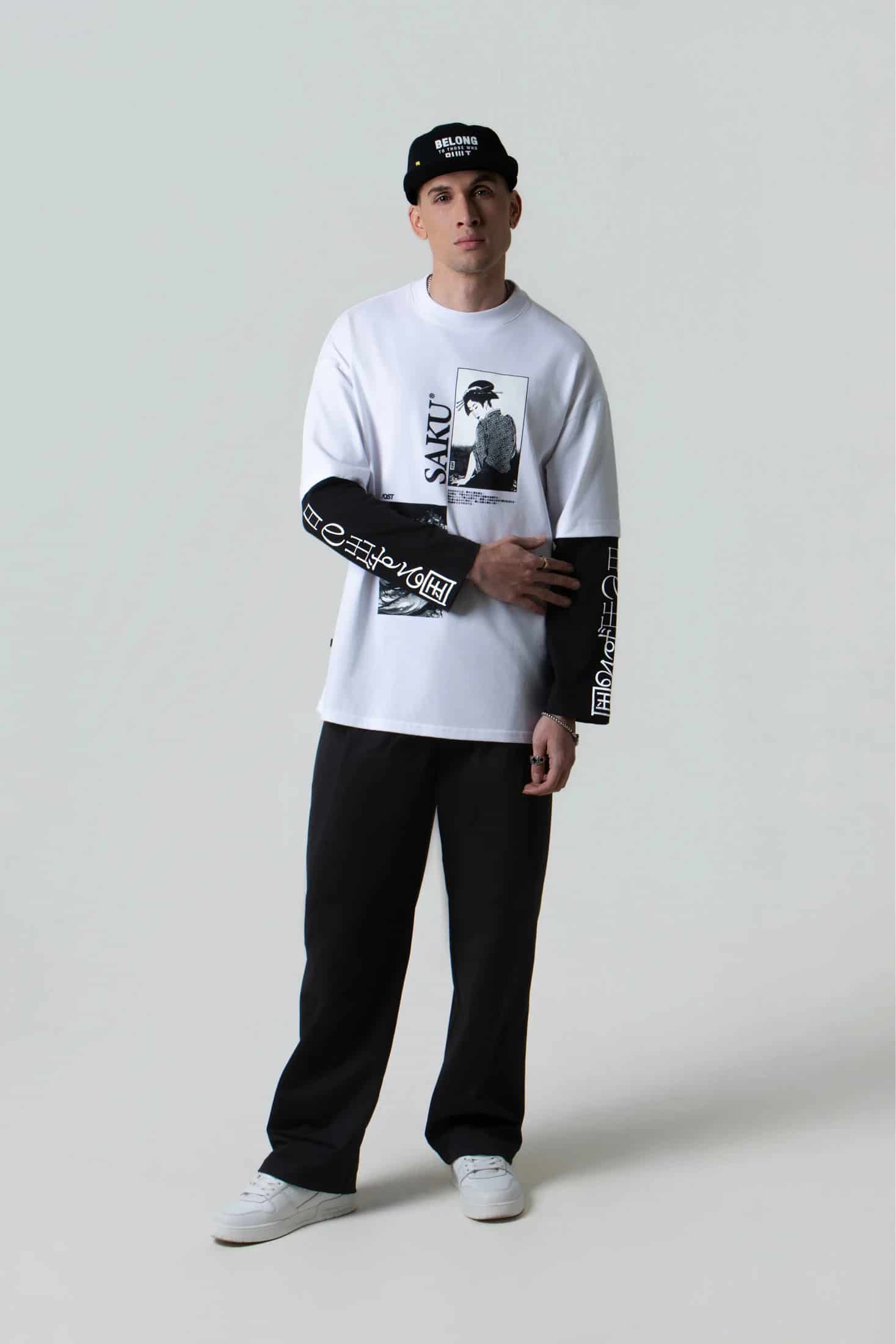 CAMISETA MANGA LARGA COLOR BLANCO BLANCO - miniatura 2