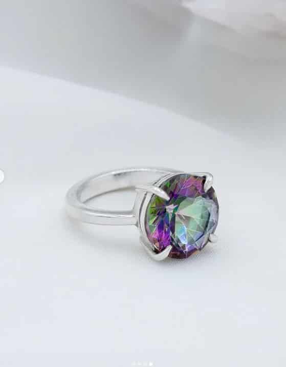 Anillo Topacio Mistico Redondo - miniatura 3