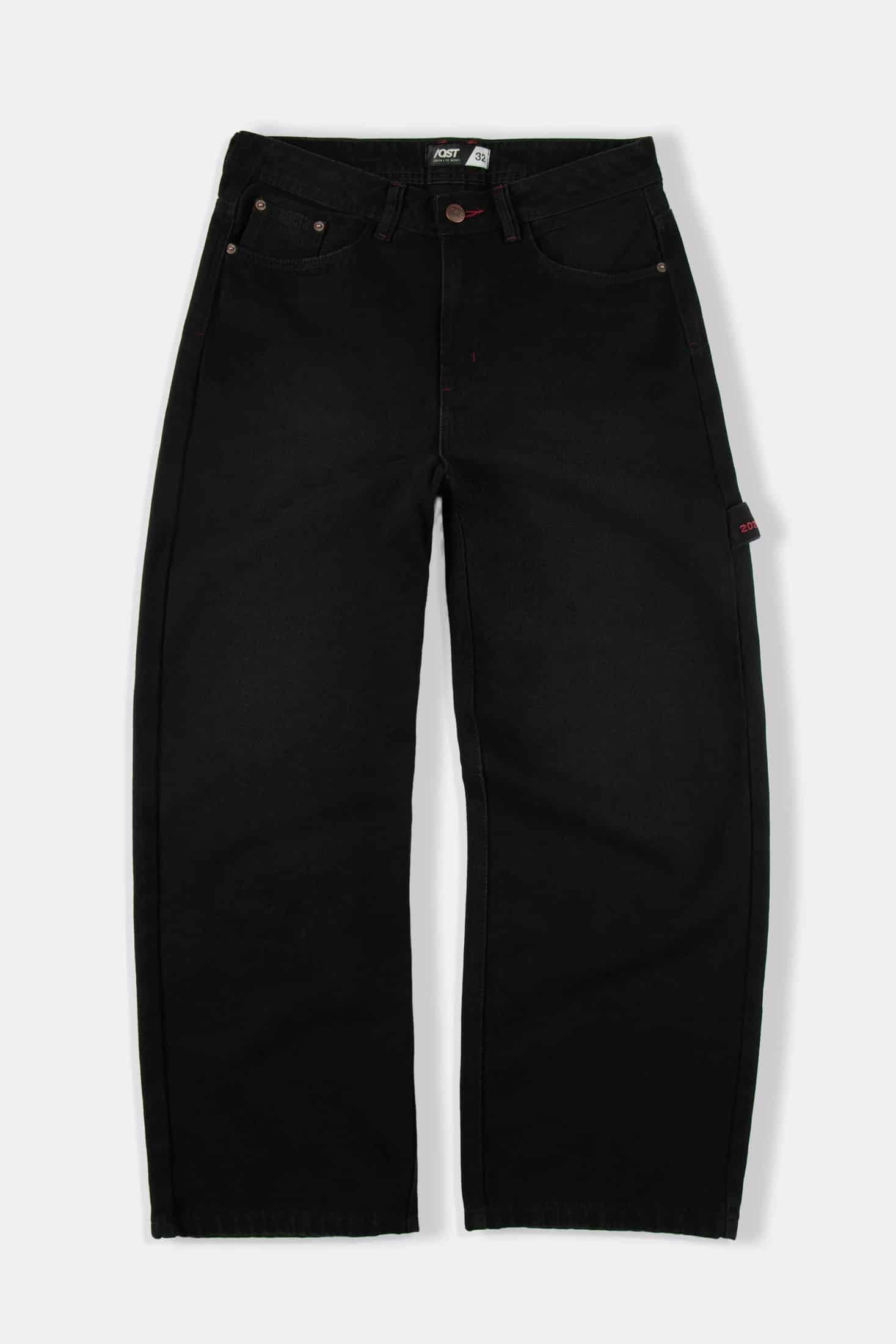JEAN 5 BOLSILLOS COLOR NEGRO - miniatura 1