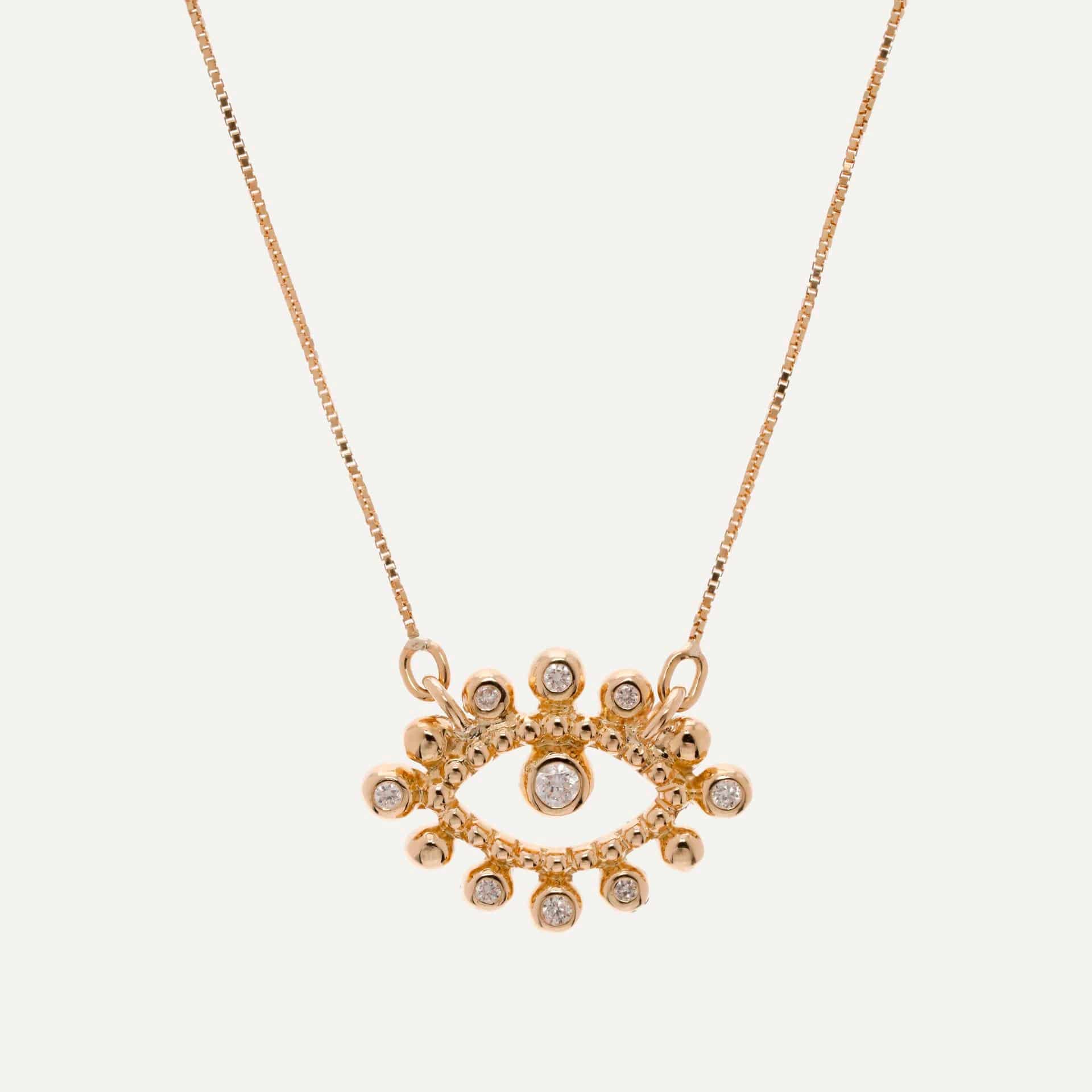 Cadena Diamond evil eye - miniatura 1