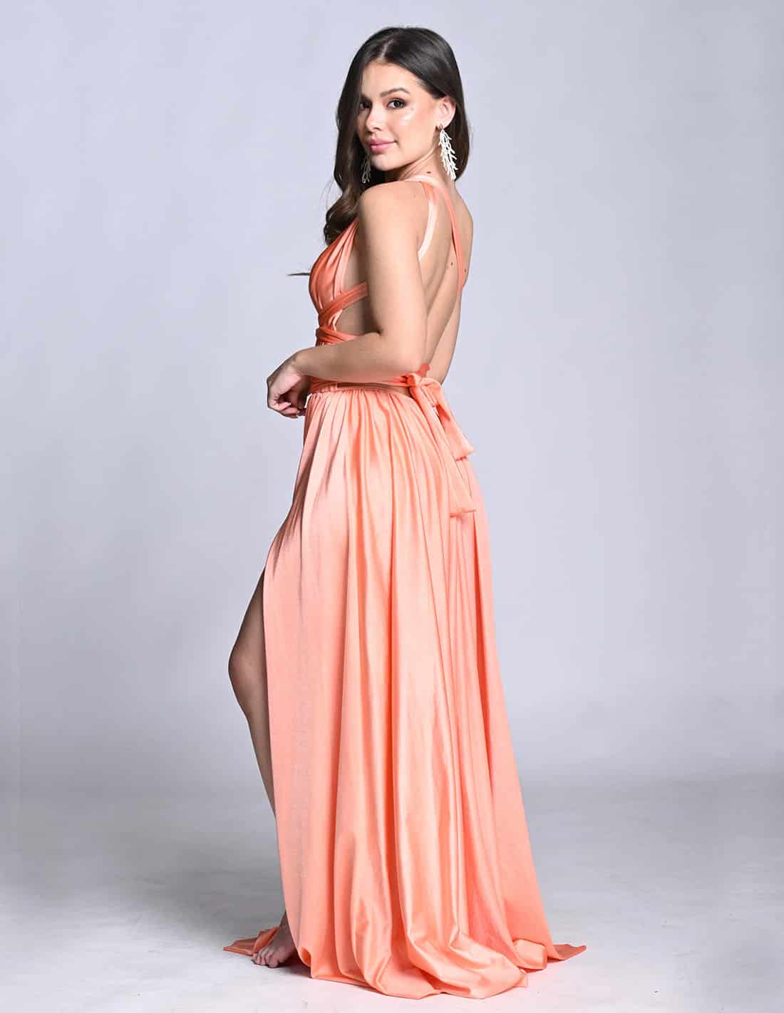 Vestido Plutón Salmon - miniatura 6
