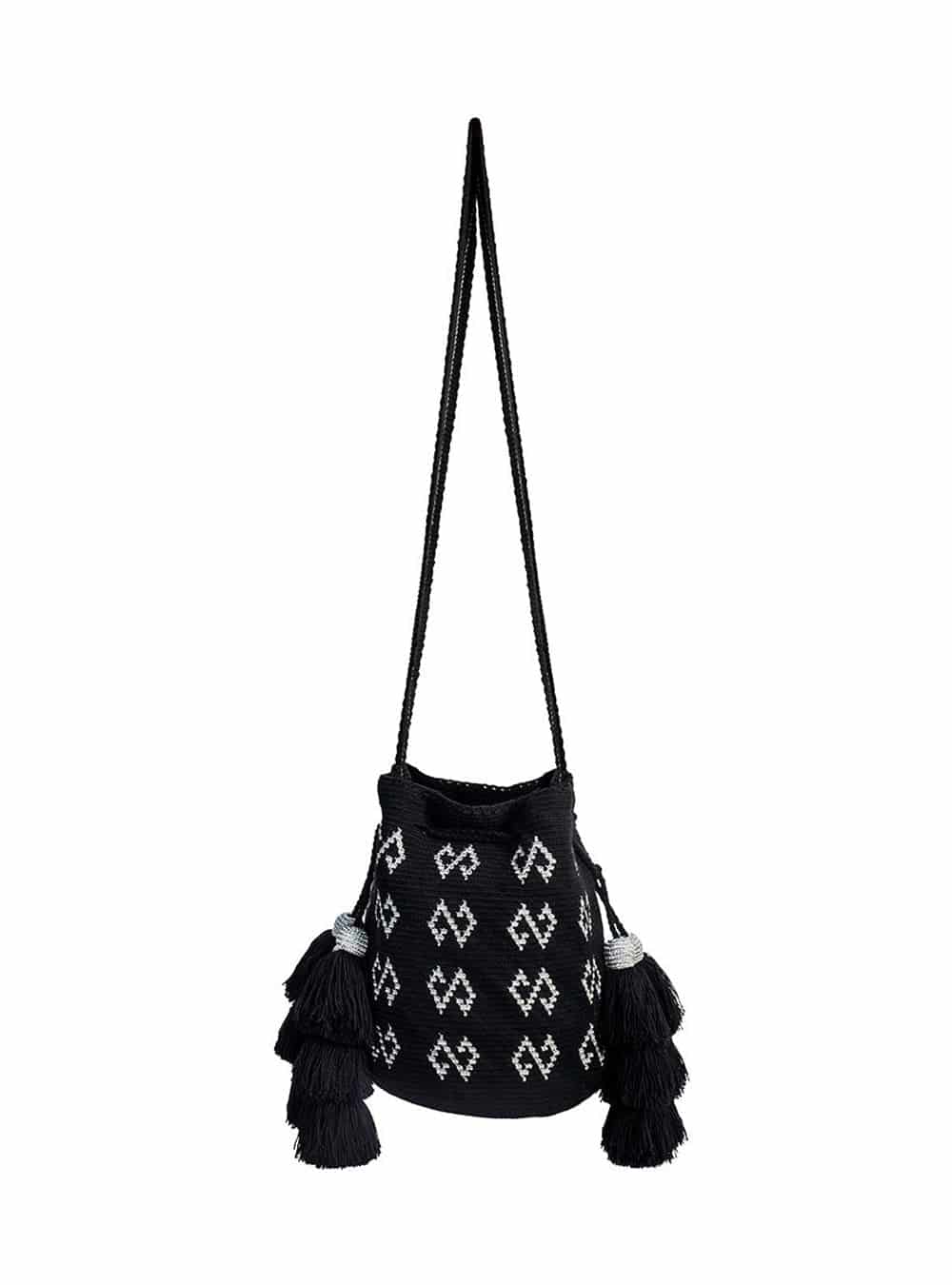 Mochila  Wayuu Silver Black - miniatura 1