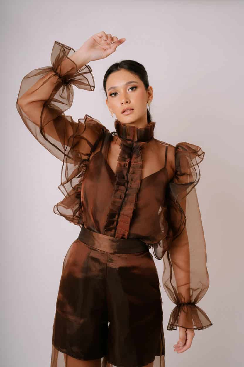 Organza Ruffle top - miniatura 3