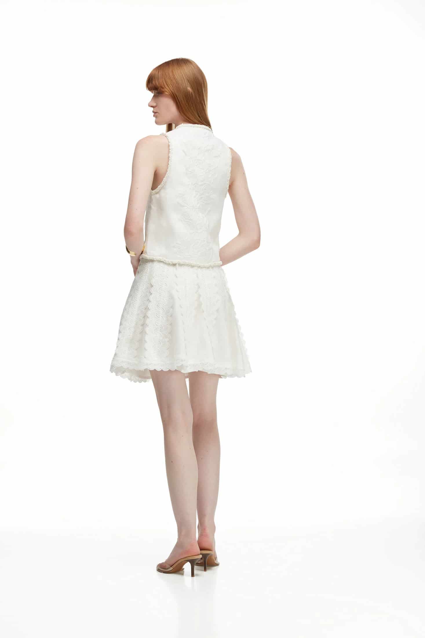 RESPLANDOR MINI SKIRT WHITE - miniatura 2
