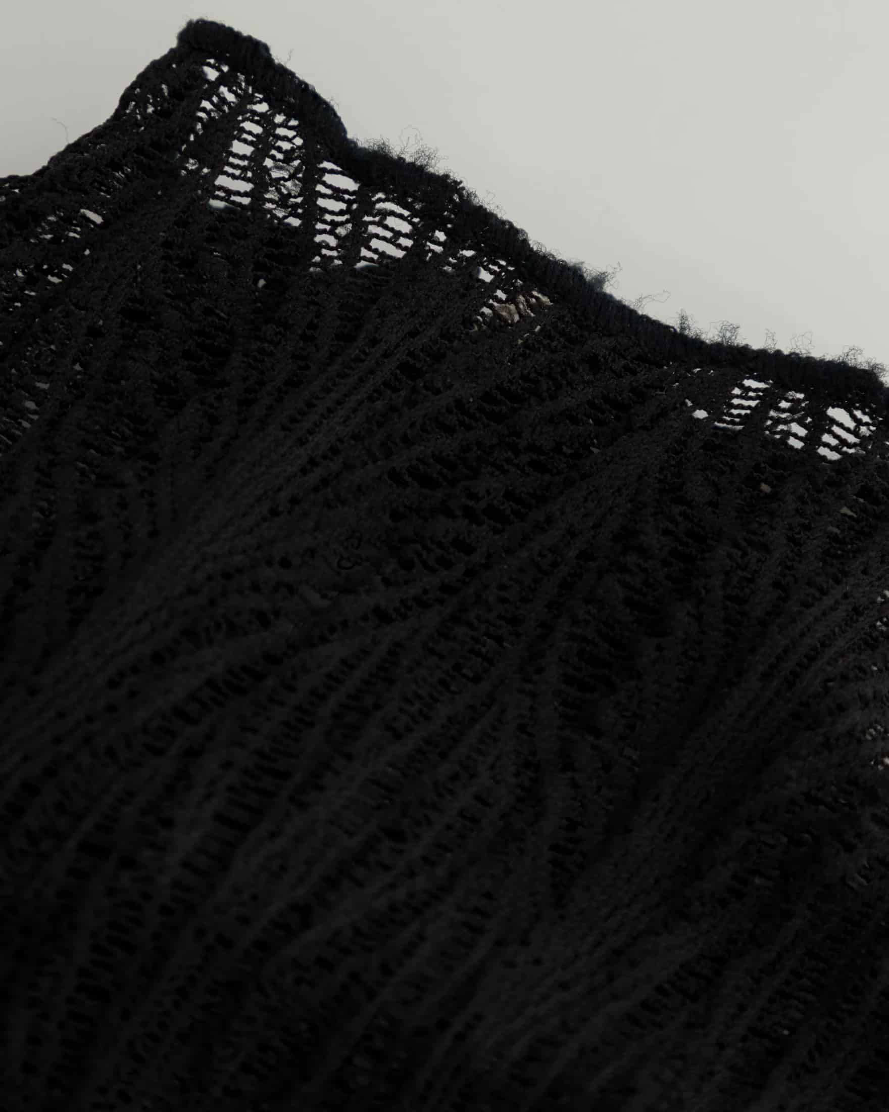 Basics Turtle Neck Top Transparent Black - miniatura 12