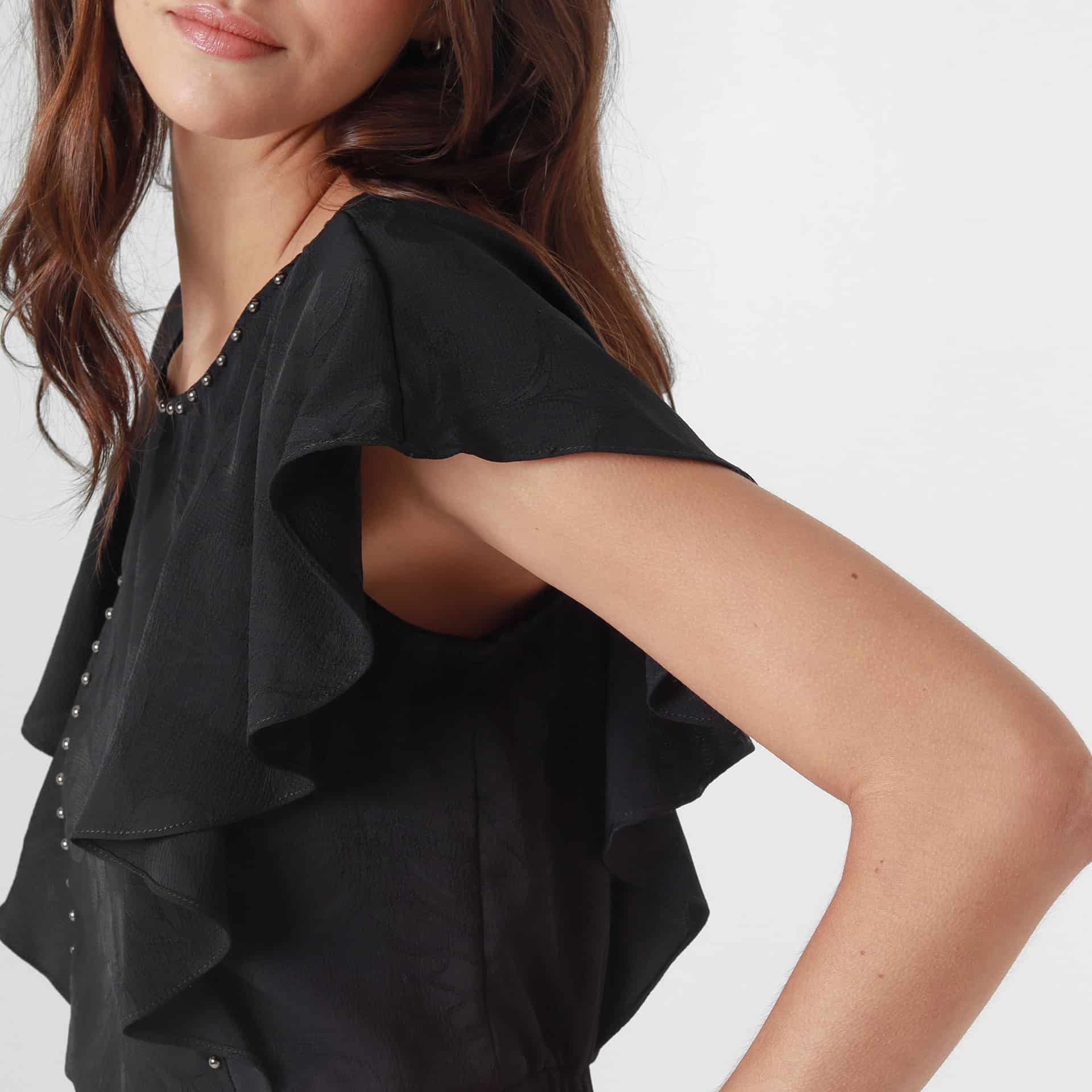 Blusa Cuello Redondo Manga Corta - miniatura 5