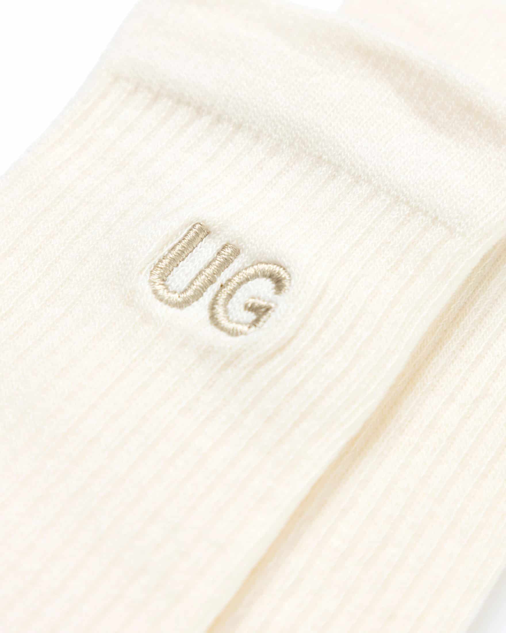 Basics Embroidered UG Socks Cream - miniatura 2
