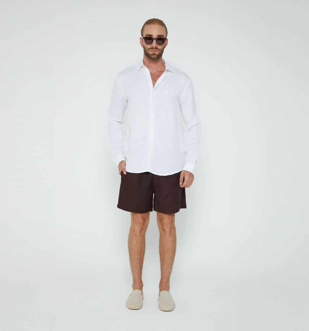 Camisa para hombre de lino - miniatura 11