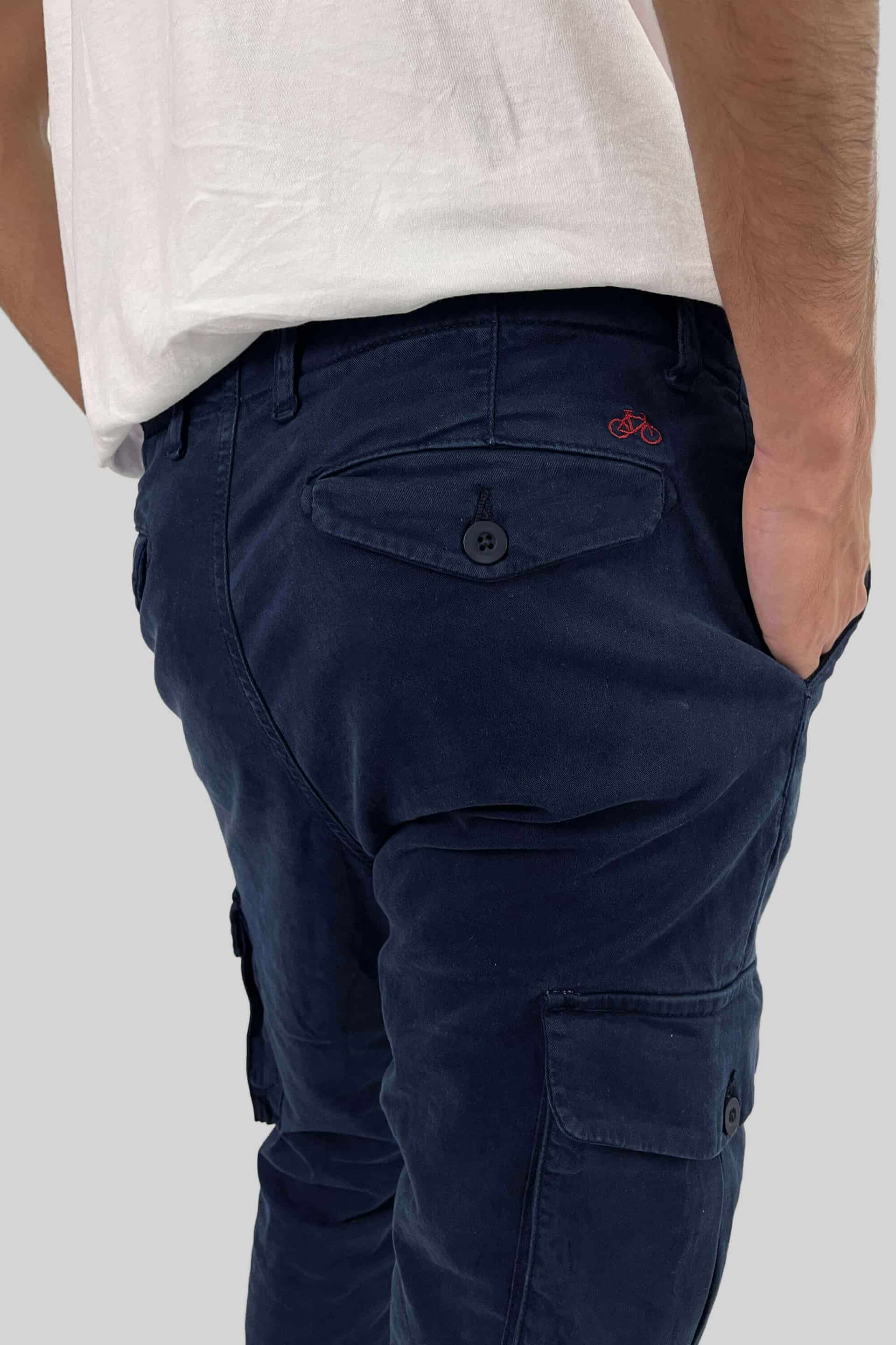PANTALON CARGO AZUL NAVY - miniatura 2