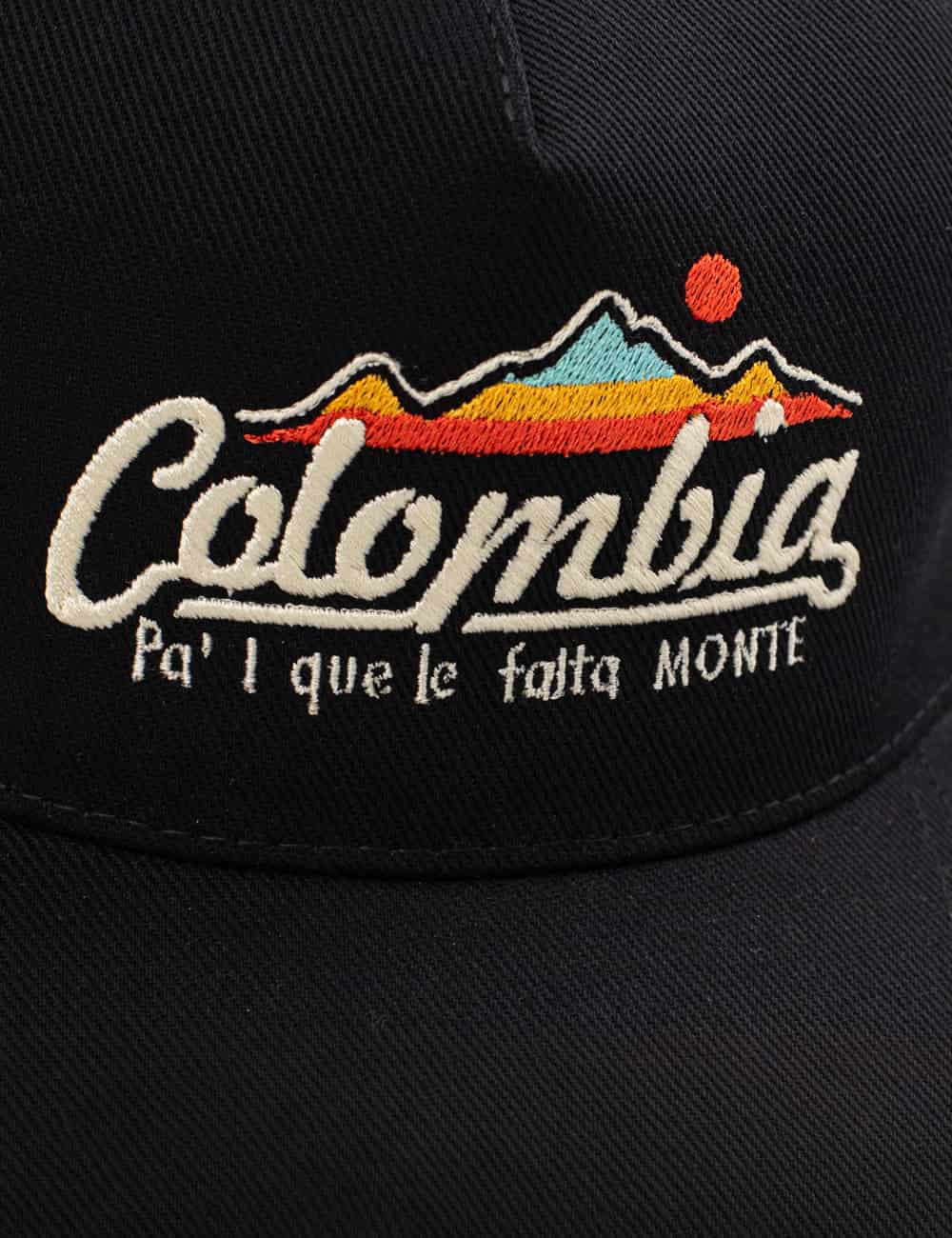 Gorra Desestructurada Drill negro Colombia Unisex - miniatura 3