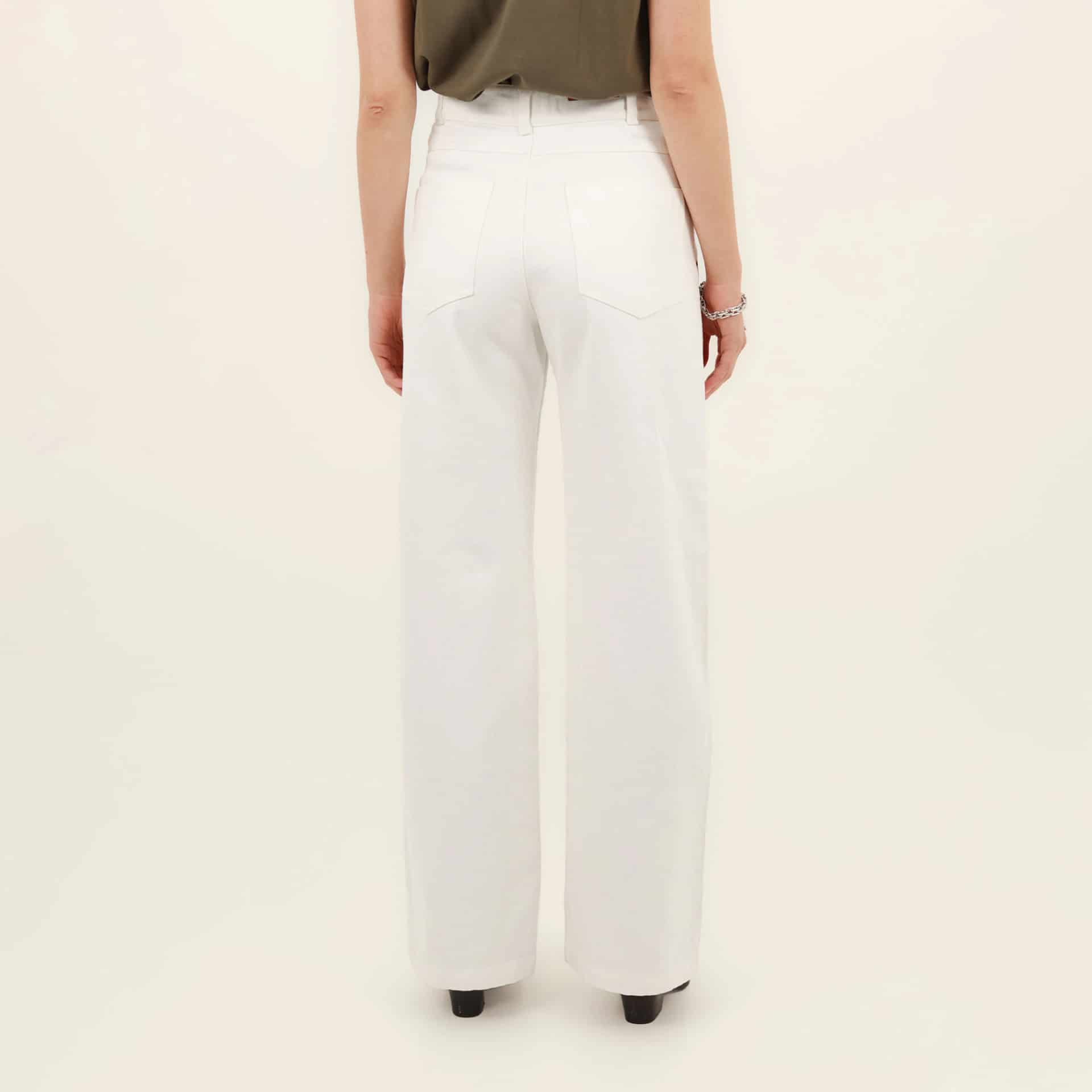 Jean palazzo bota flare con taches - miniatura 6