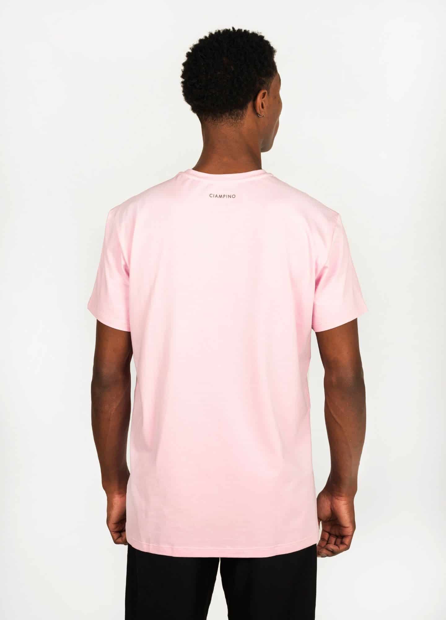 Basic Perezoso Camiseta Regular – Rosa - miniatura 2