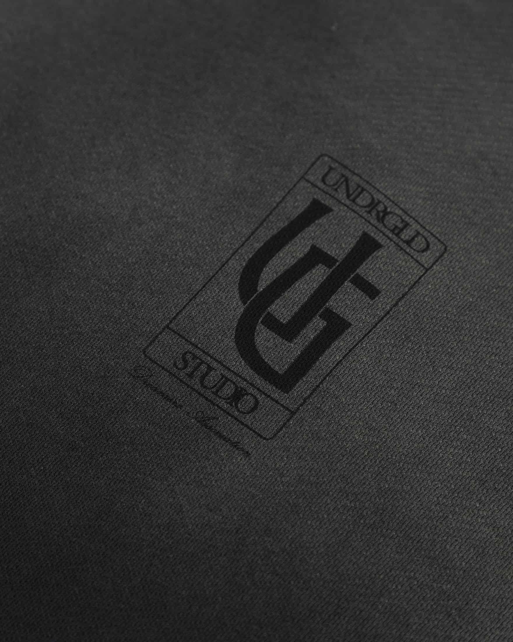 Hoodie Line UG Frame Boxy Fit Faded Black - miniatura 4