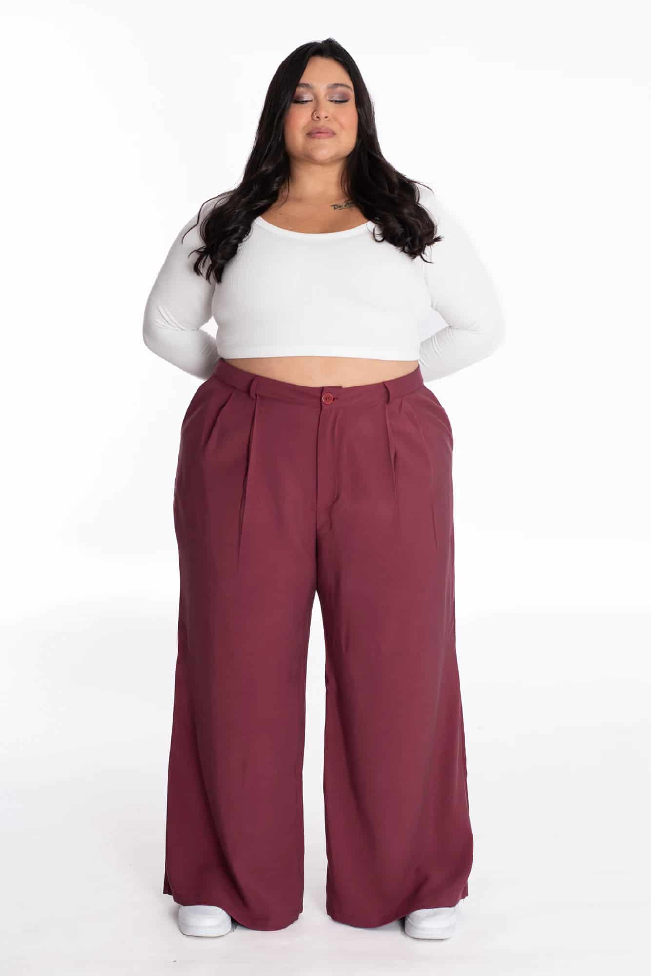 Pantalón Larisa Vino Tinto - miniatura 1