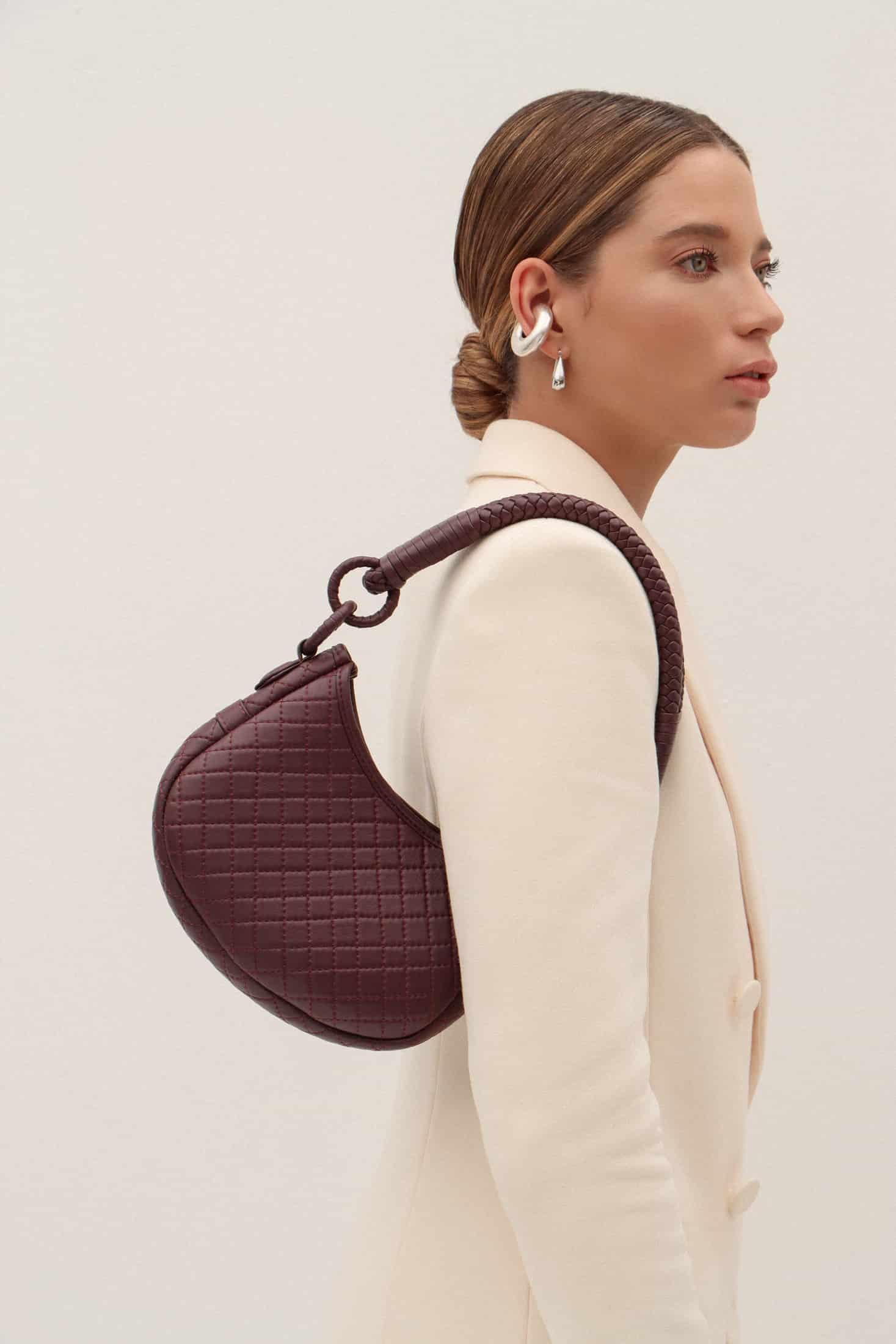 Saddle Mini, Shoulder Bag - Burgundy - miniatura 1