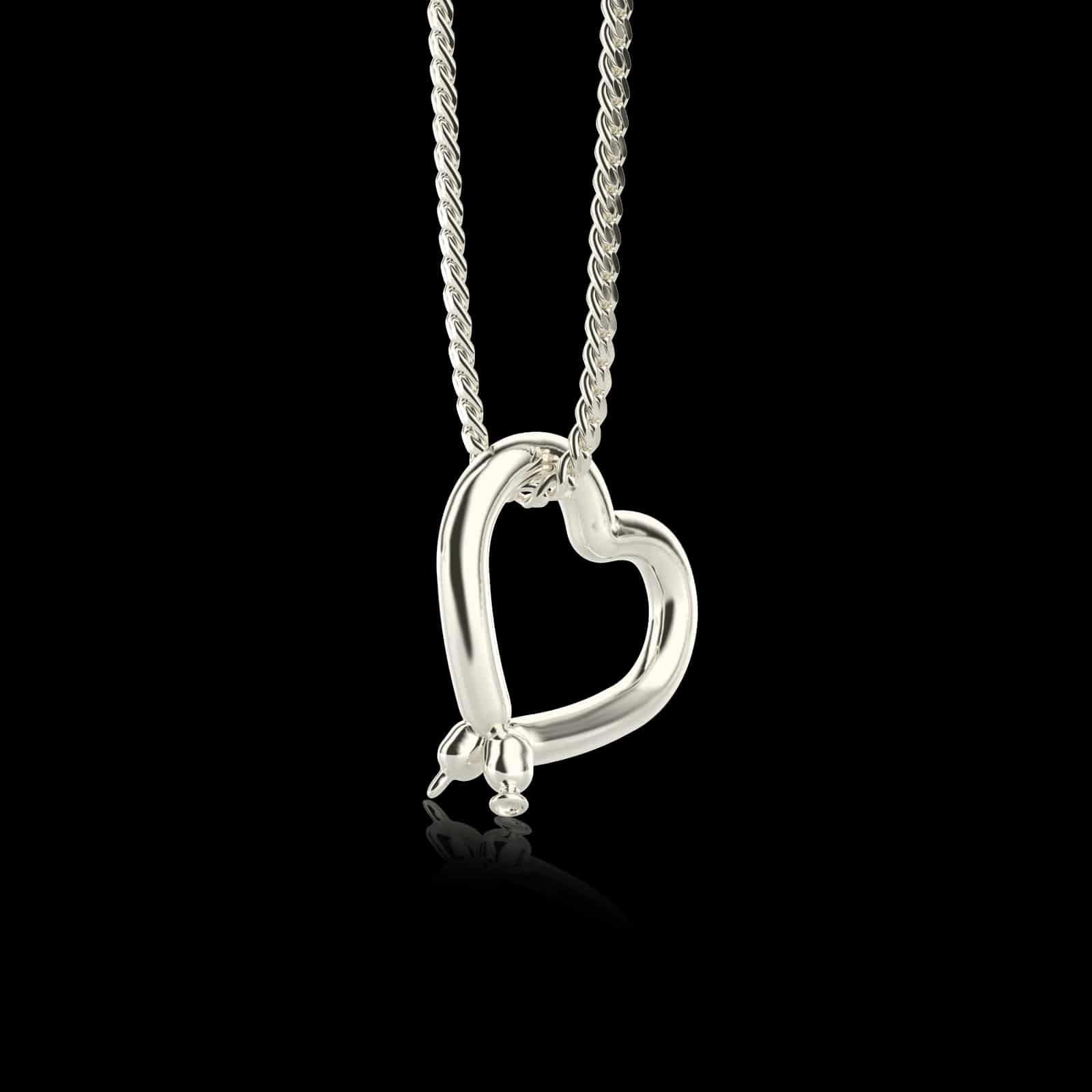 Collar Corazon Latex Balloon Plata 925 - miniatura 2