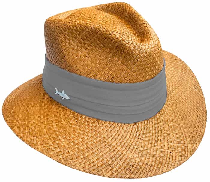 SOMBRERO OSCURO CINTA ANCHA GRIS CLARO - miniatura 1