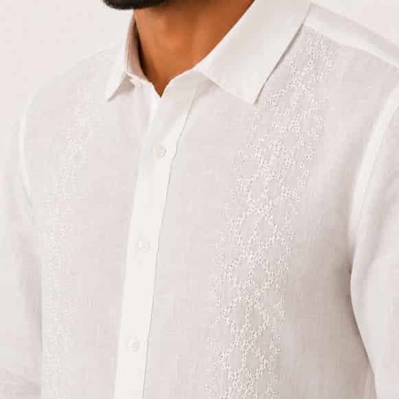 GUAYABERA ML 100% LINO HOMBRE - miniatura 3