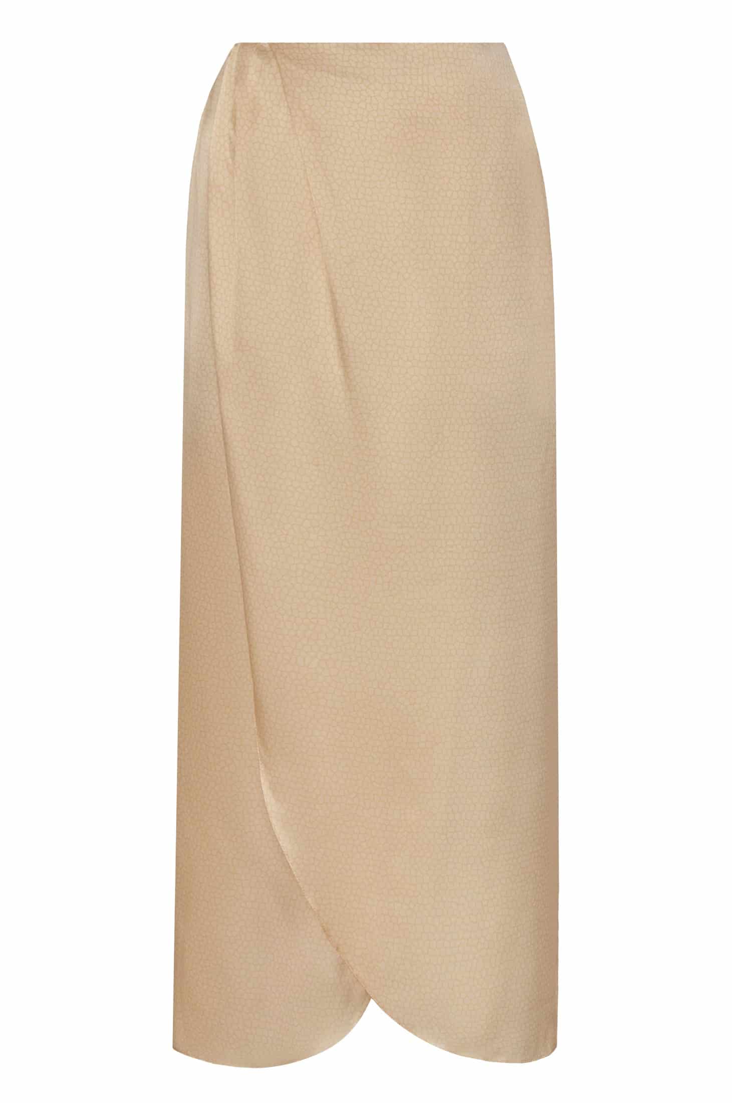 Amaime Satin Silk Midi Skirt / Butter Reptile - miniatura 1