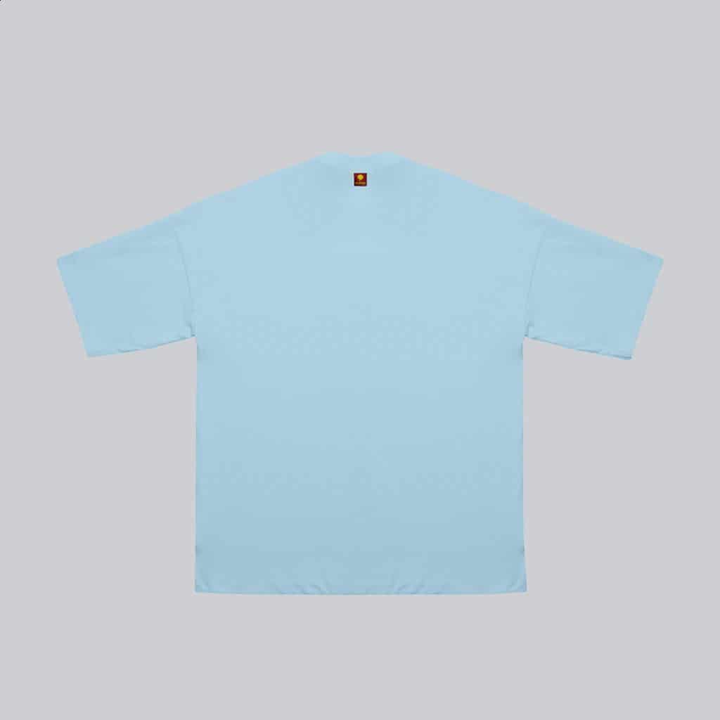 Camiseta BLOCK azul sobre azul  (Regular fit) - miniatura 2