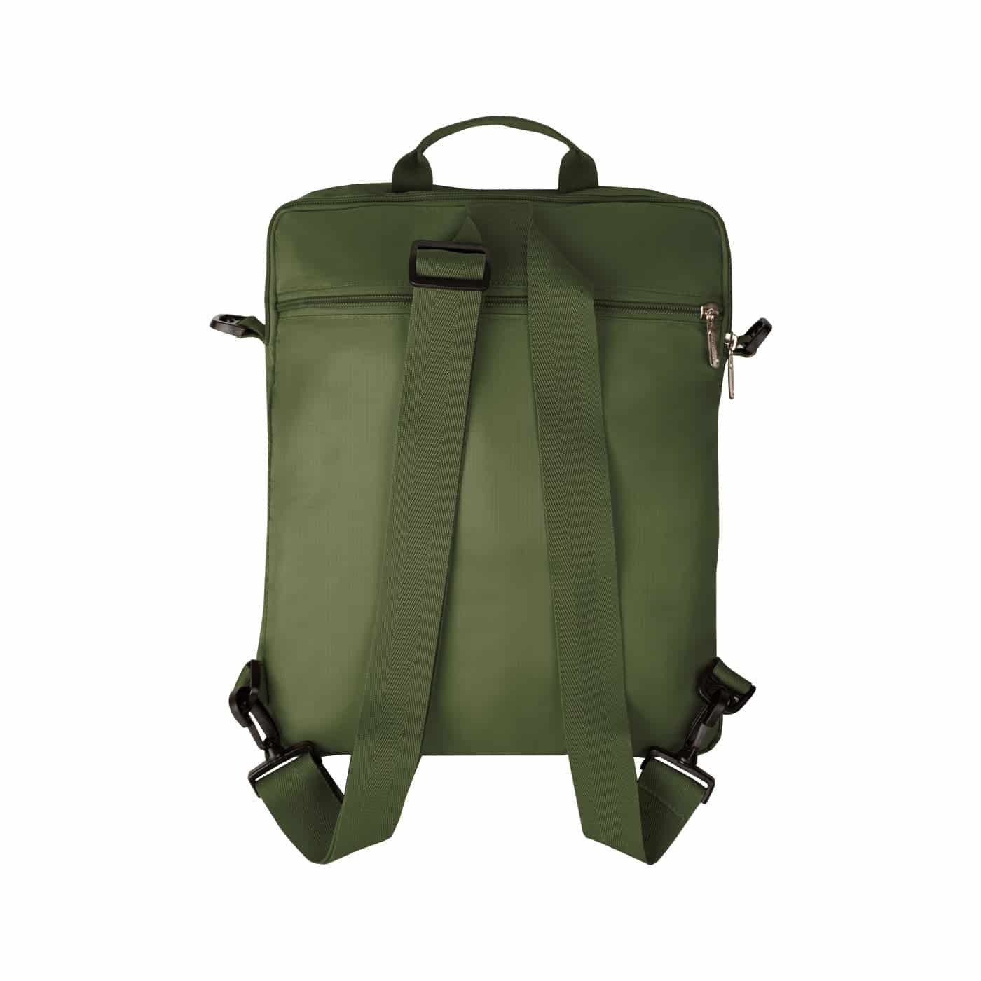 Bolso Manos Libres Convertible a Morral Citybags Light Verde Militar - miniatura 5