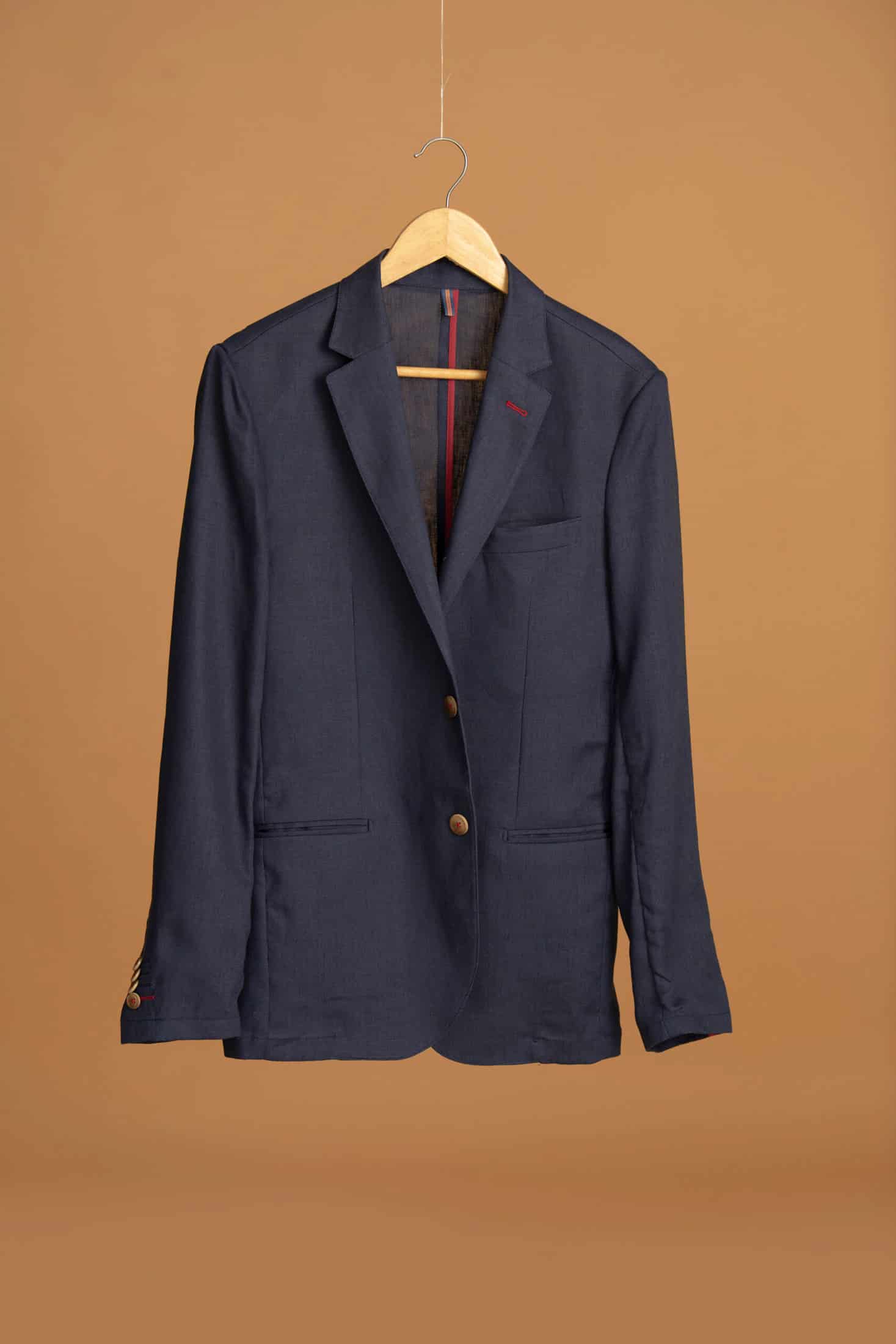 Blazer Vento Lino Azul Navy - miniatura 8