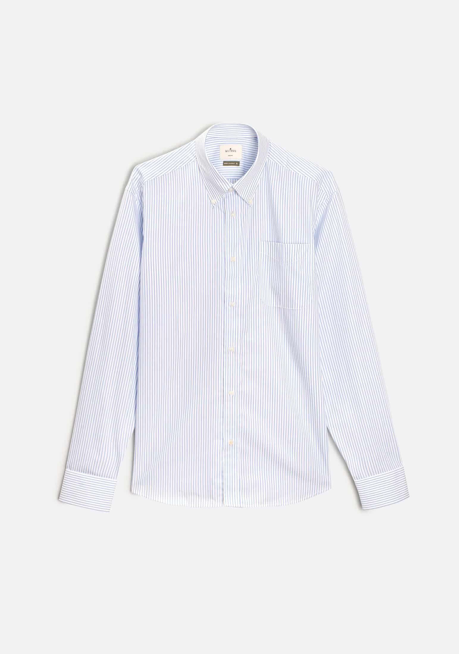Camisa H CBD Rayas Azul Claro - miniatura 1