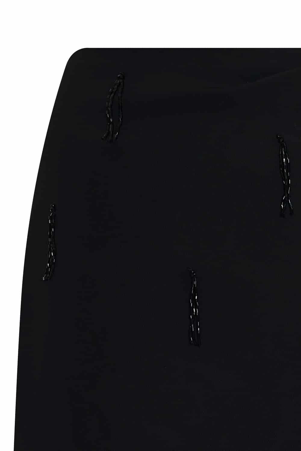 Falda seda imperial negro - miniatura 2