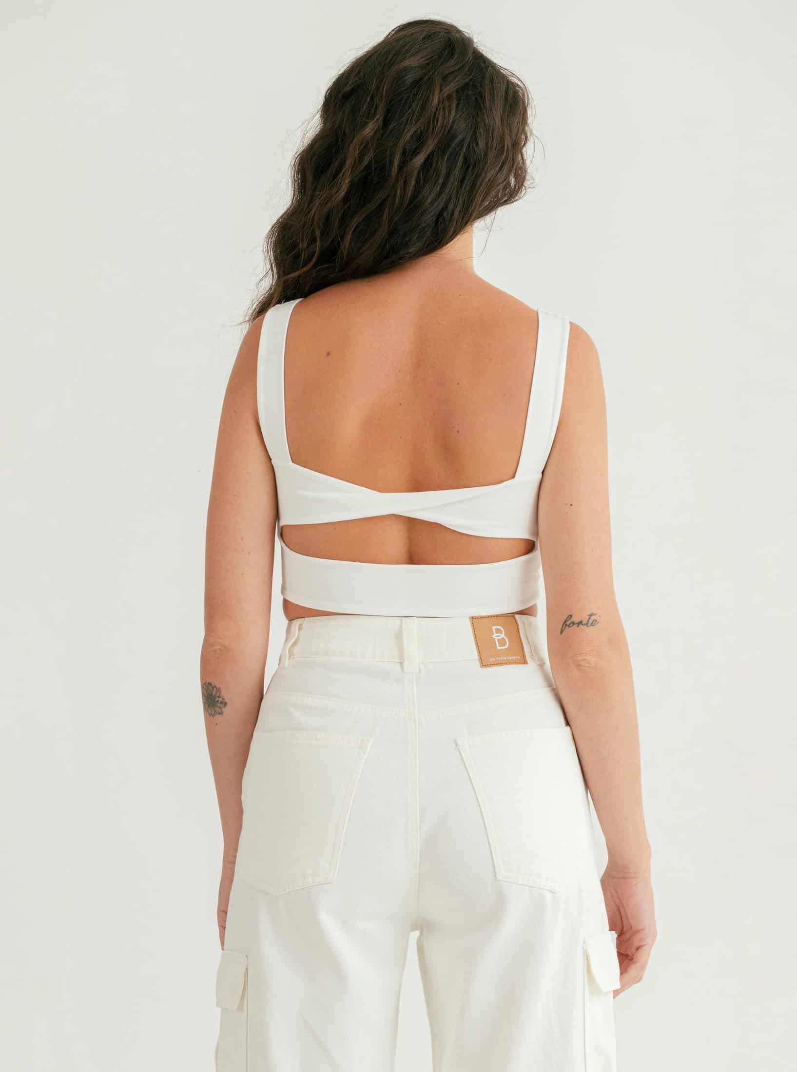 TOP RECTO SIGILO IVORY - miniatura 3