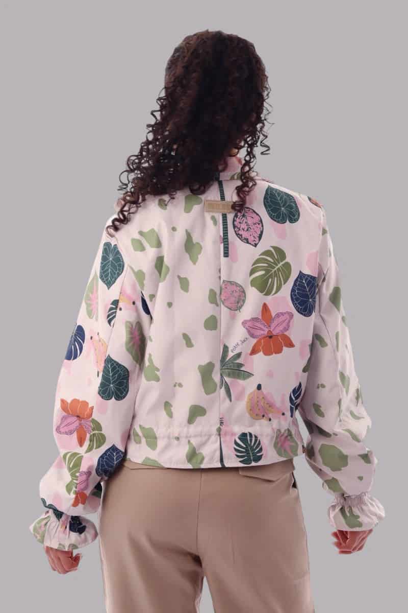 Chaqueta corta estampada  Orquídea Clara - miniatura 2