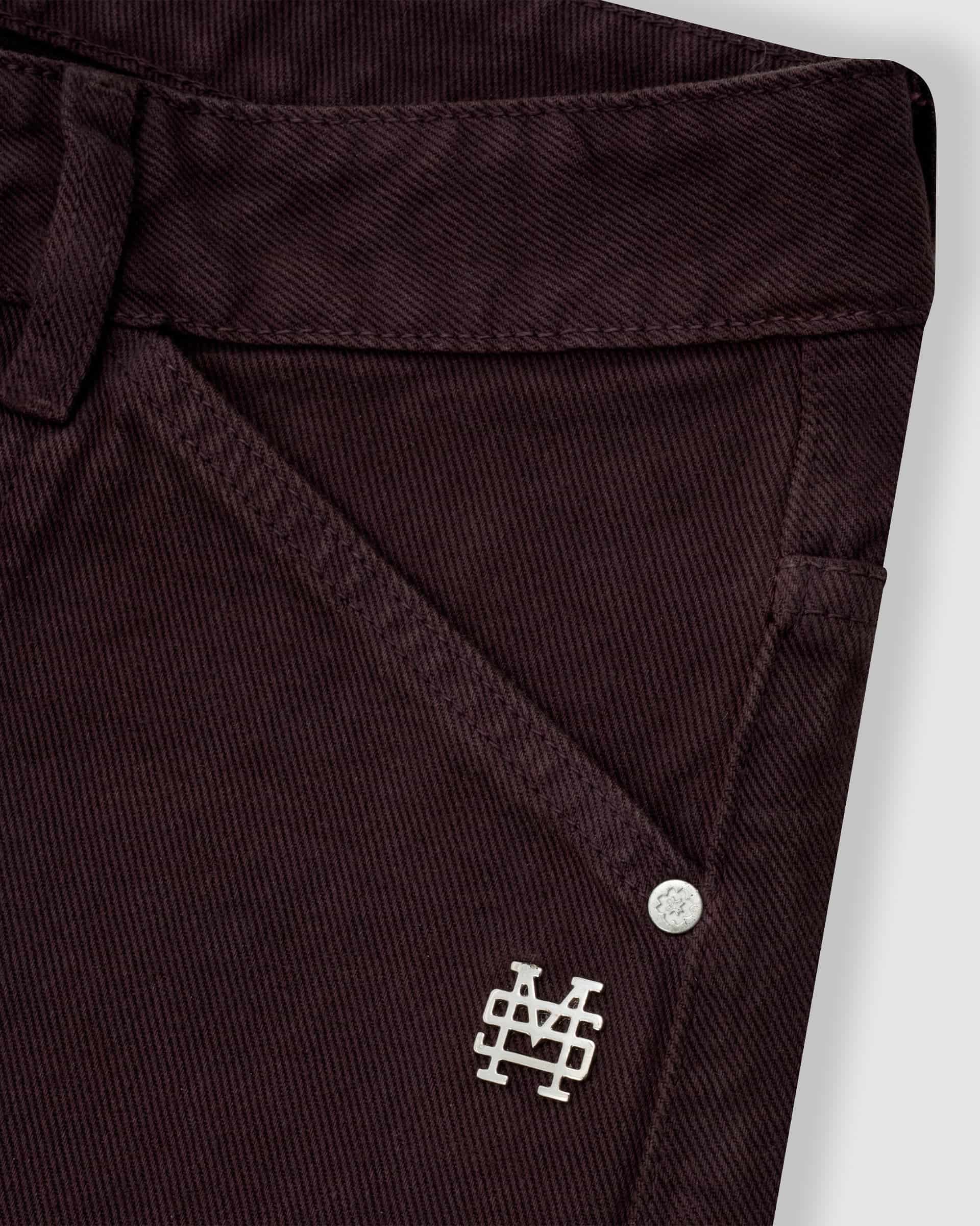 Pocket Straight Pants – Burgundy - miniatura 8