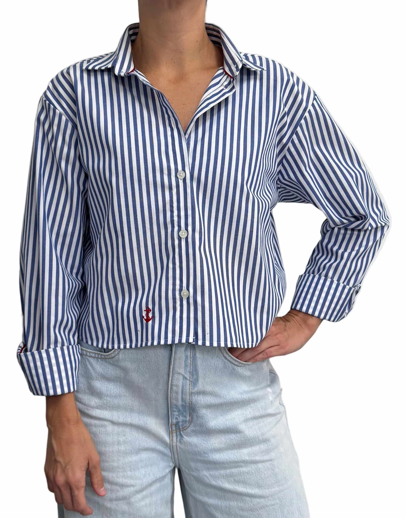 Blusa Rayas Navy - miniatura 1