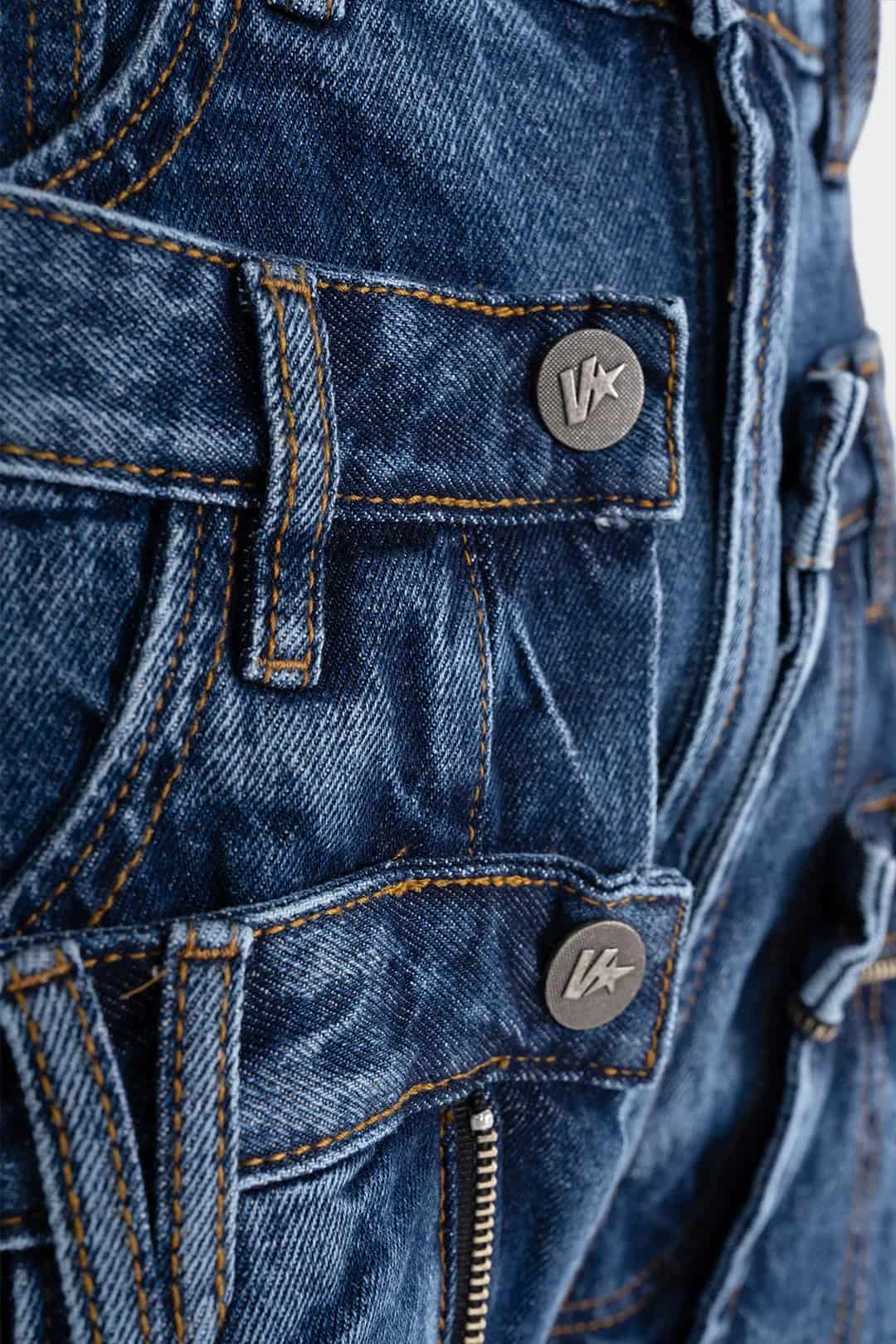 VENENO JEAN TRIPLE WAISTBAND BLUE - miniatura 8